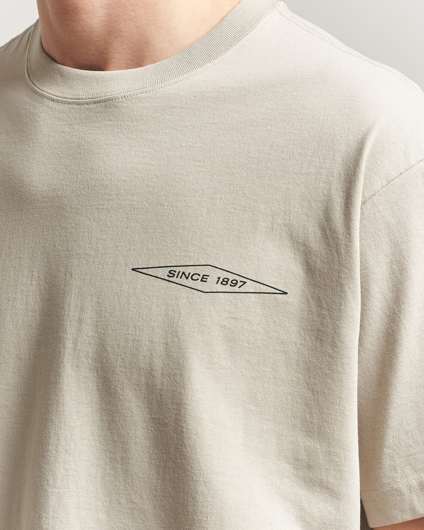 Herr | T-Shirts | Filson | Diamond Graphic T-Shirt Sky Grey