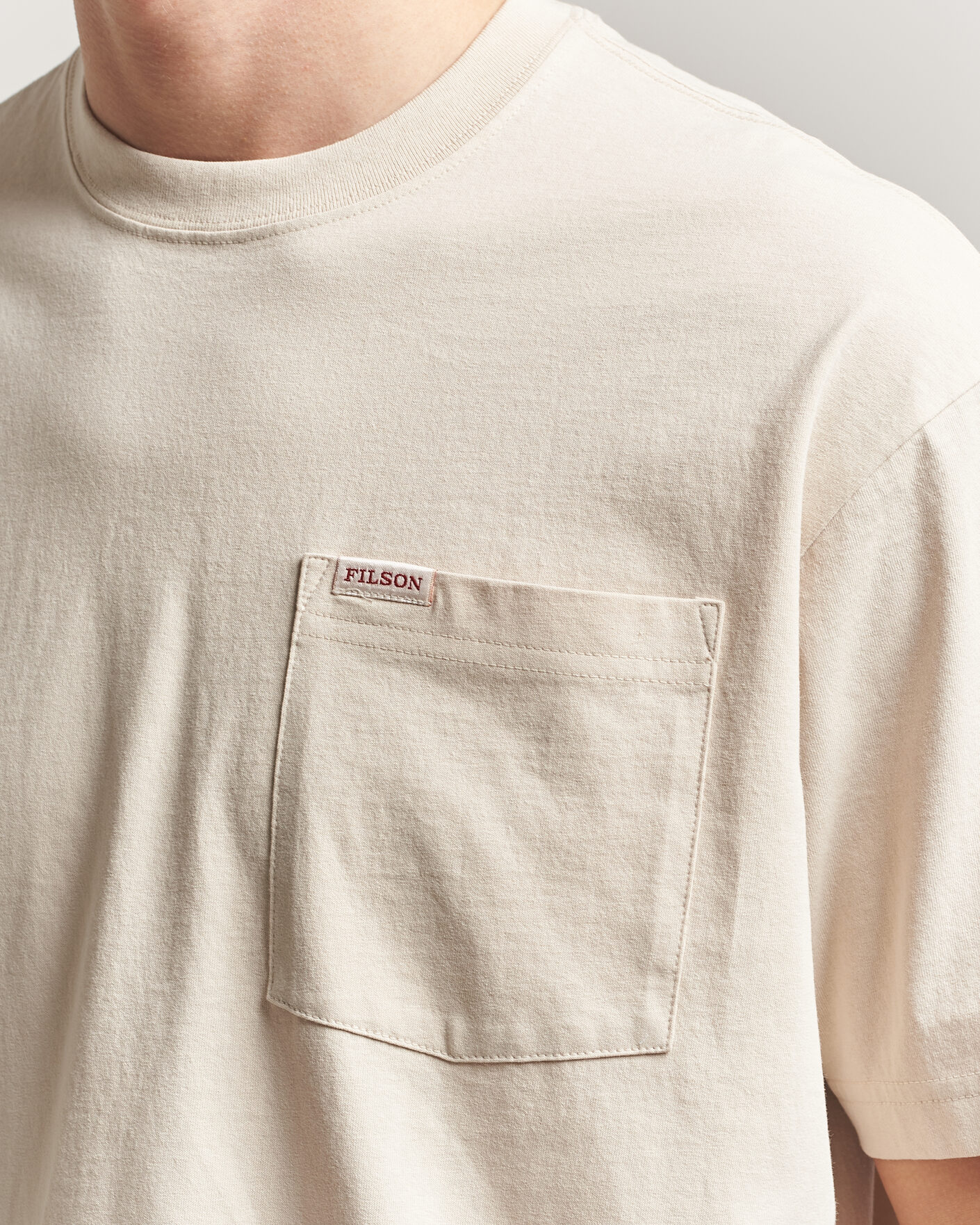Herr | T-Shirts | Filson | Pocket T-Shirt Natural