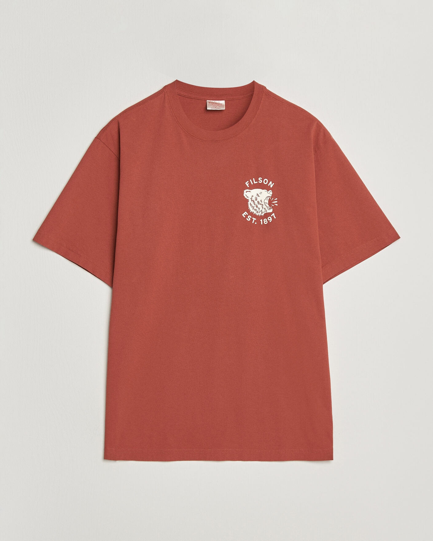 Herr | T-Shirts | Filson | Bear Graphic T-Shirt Chili Oil