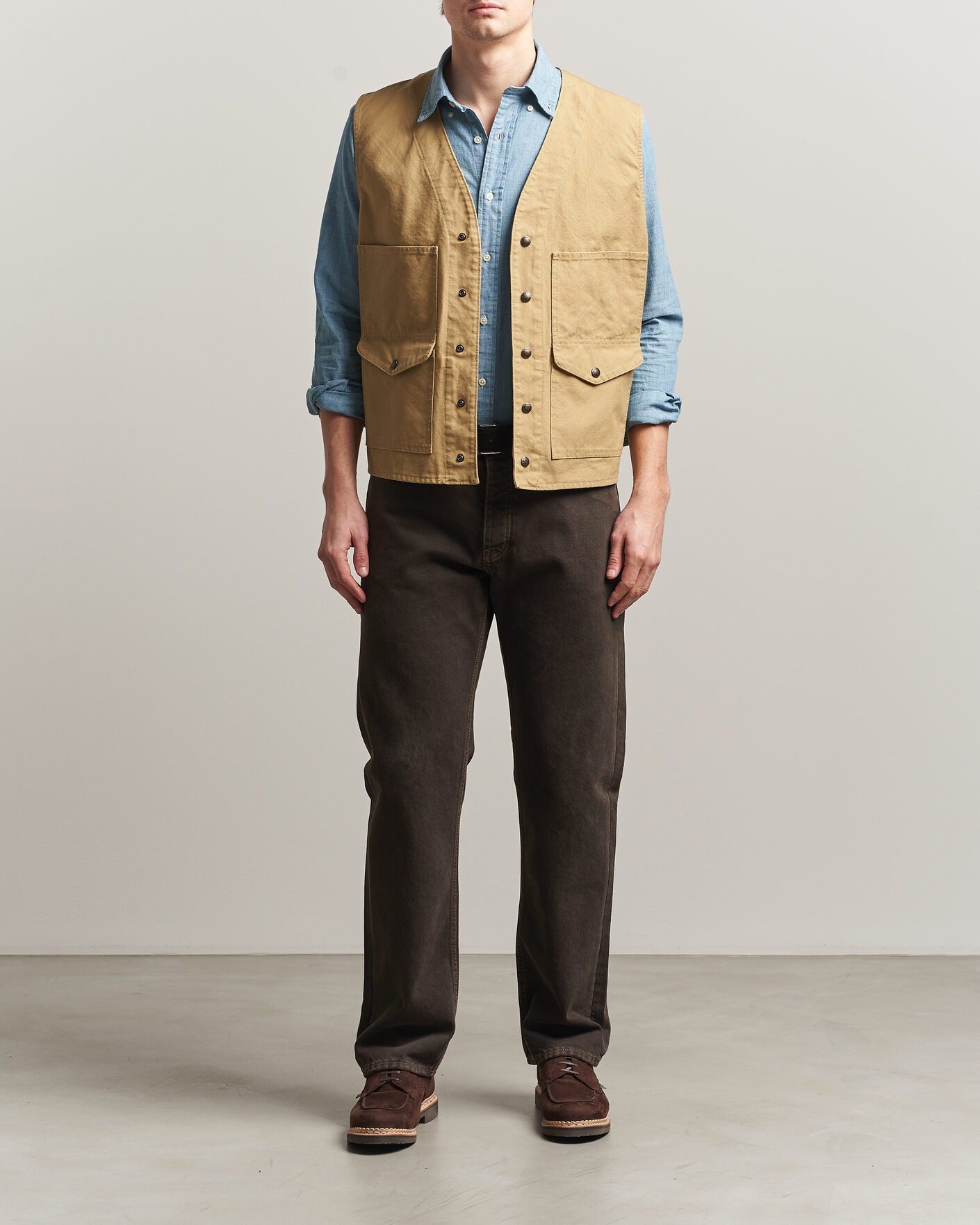 Herr | Västar | Filson | Dry Tin Vest Tan