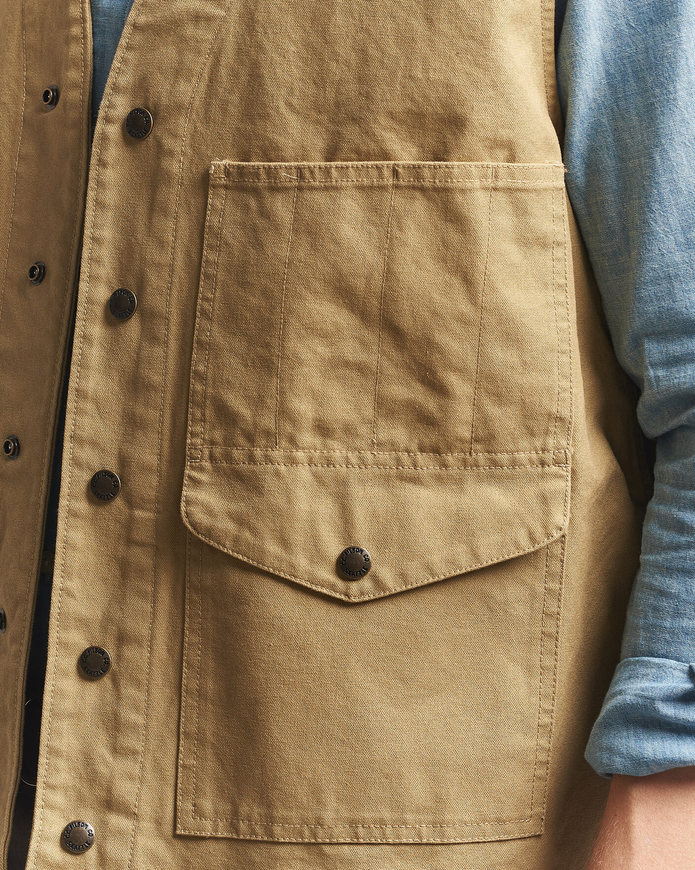 Herr | Västar | Filson | Dry Tin Vest Tan