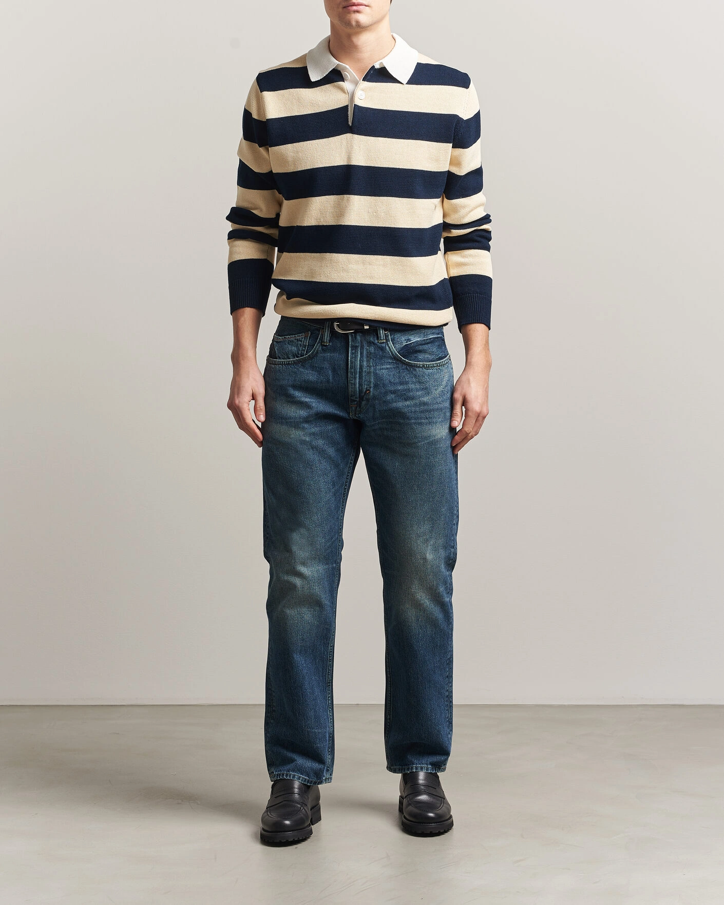 Herr | Byxor | -1 Nordic Denim | Regular Fit Jeans Dark Authentic