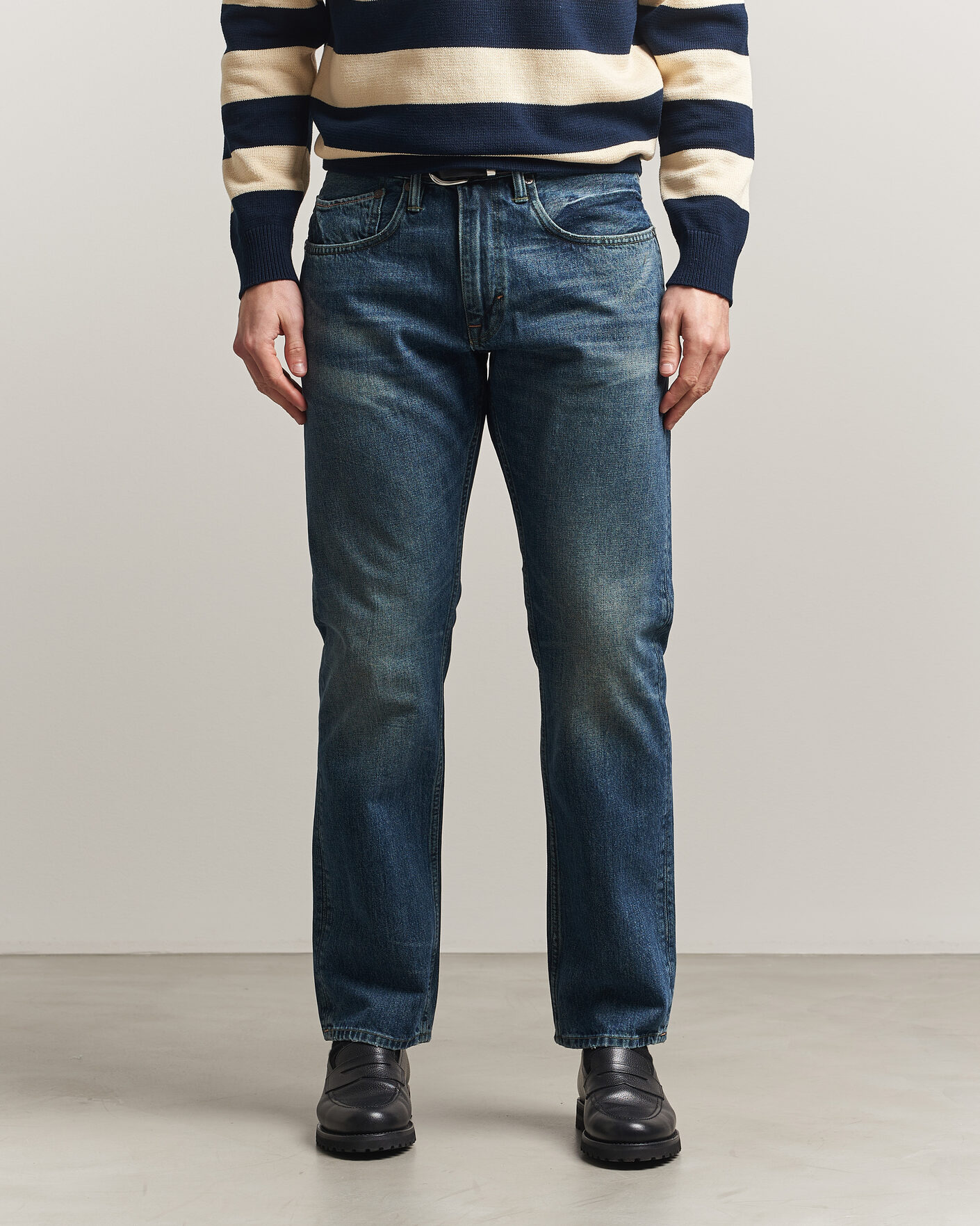 Herr | Byxor | -1 Nordic Denim | Regular Fit Jeans Dark Authentic