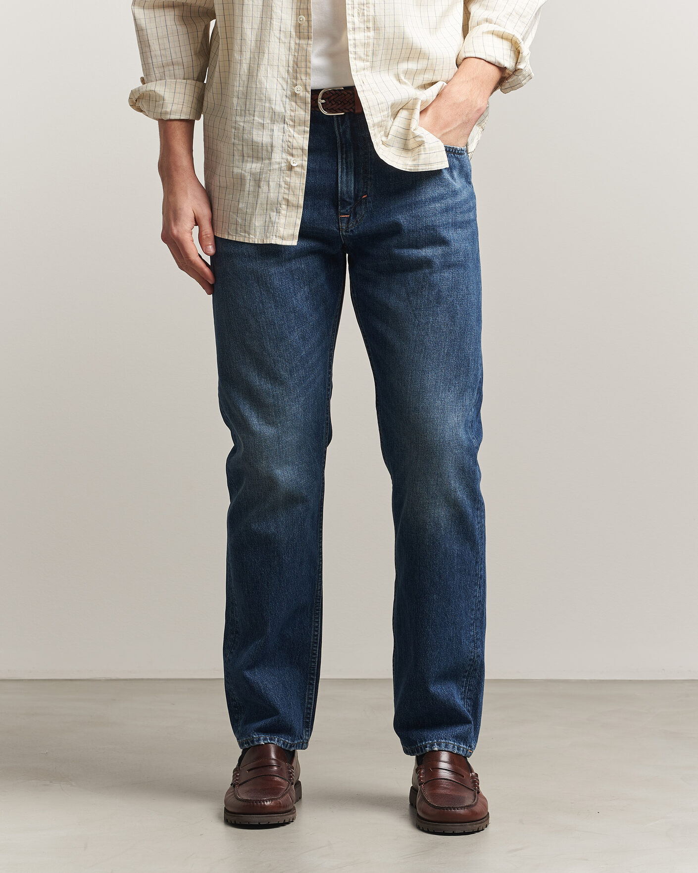 Herr | Byxor | -1 Nordic Denim | Regular Fit Jeans Nordic Worn In
