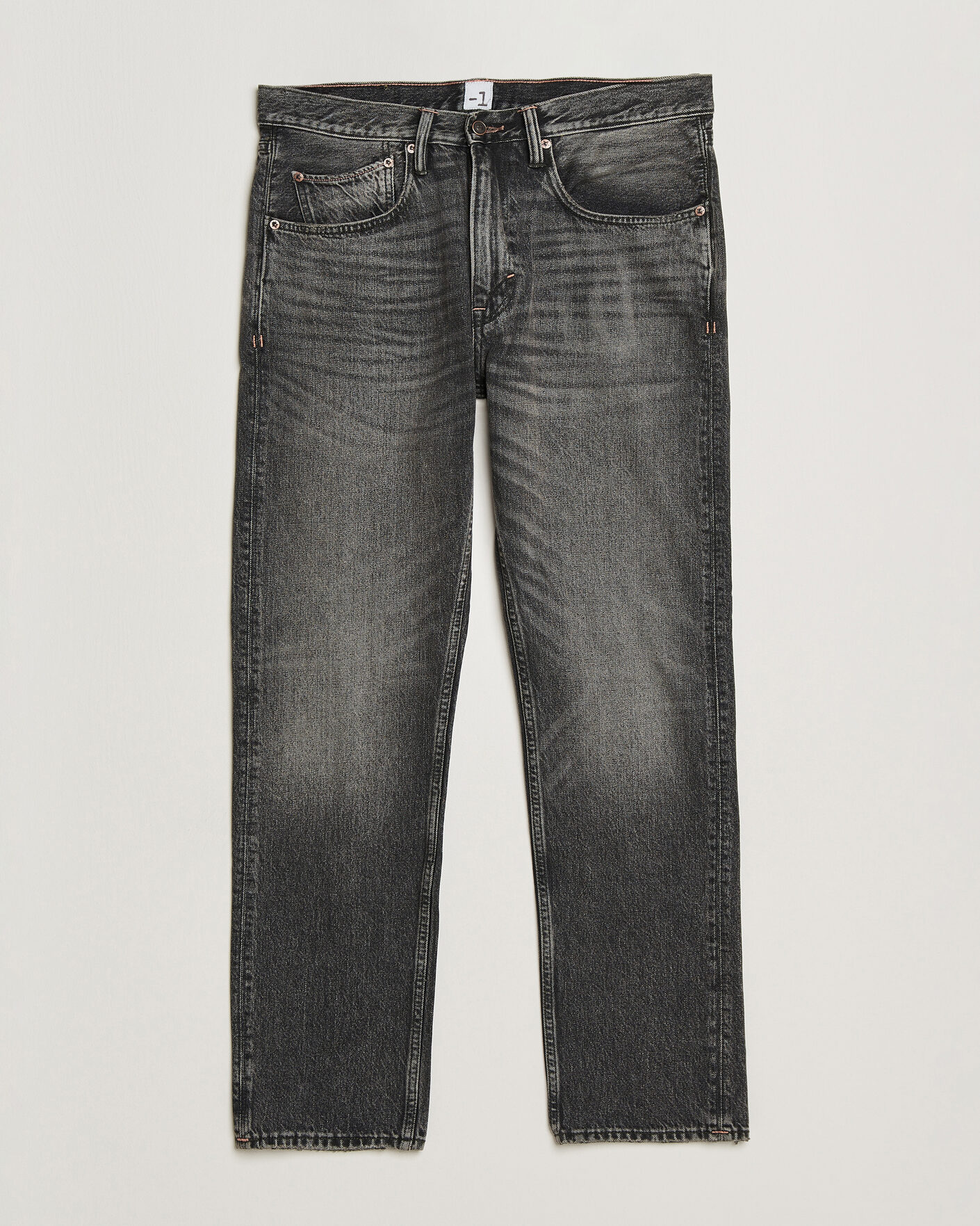 Herr | Byxor | -1 Nordic Denim | Regular Fit Jeans Thunderstorm Black Clean