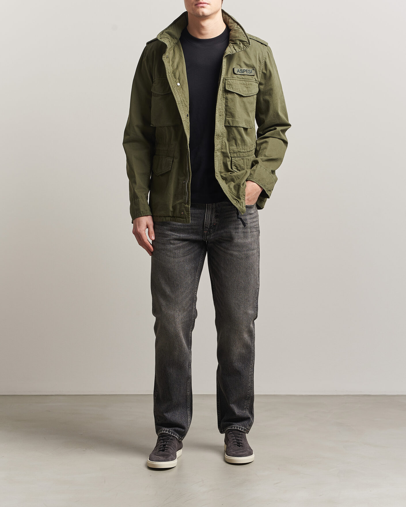 Herr | Byxor | -1 Nordic Denim | Regular Fit Jeans Thunderstorm Black Clean