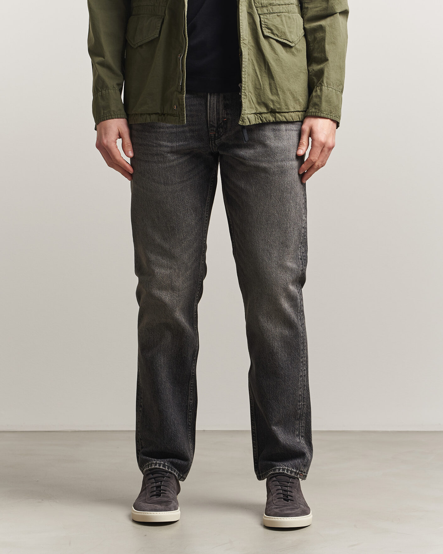 Herr | Byxor | -1 Nordic Denim | Regular Fit Jeans Thunderstorm Black Clean