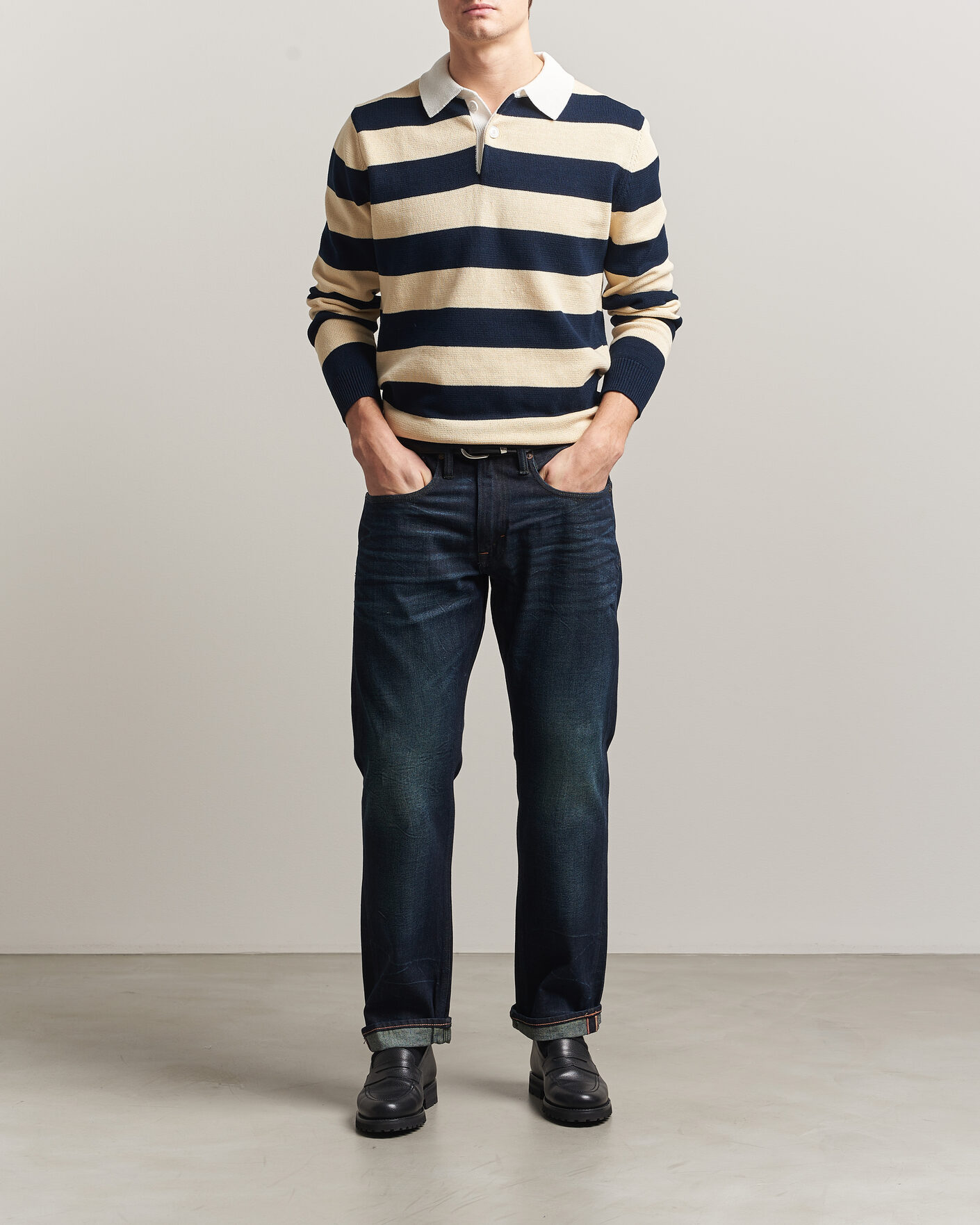 Herr | Byxor | -1 Nordic Denim | Regular Fit Selvedge Jeans Connoisseur Blue