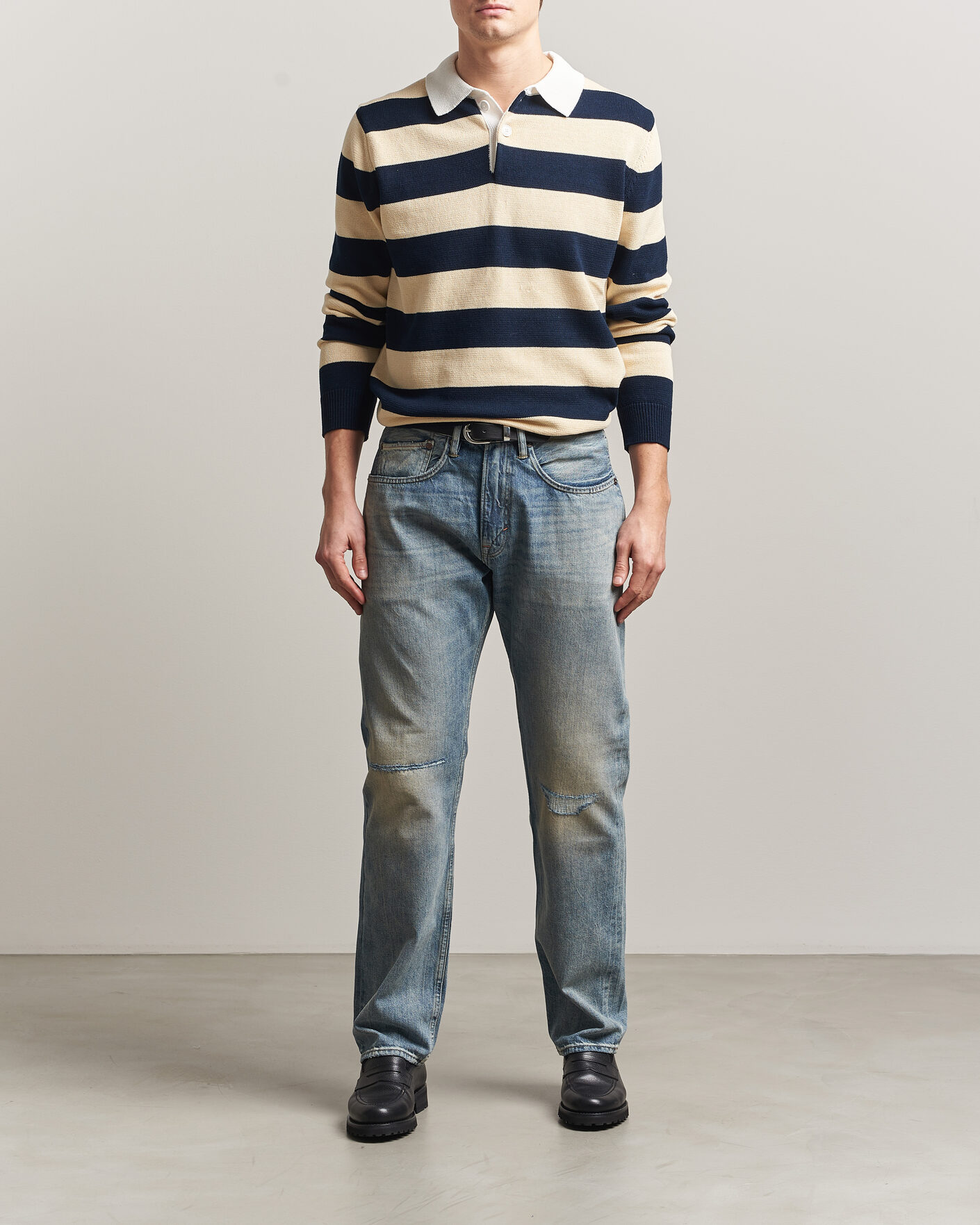 Herr | Byxor | -1 Nordic Denim | Regular Fit Selvedge Jeans Summer Breeze