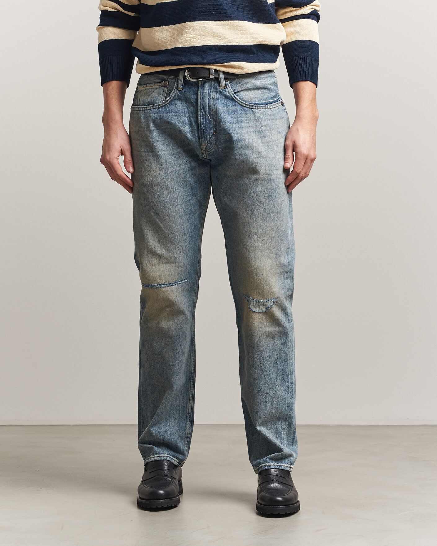 Herr | Byxor | -1 Nordic Denim | Regular Fit Selvedge Jeans Summer Breeze