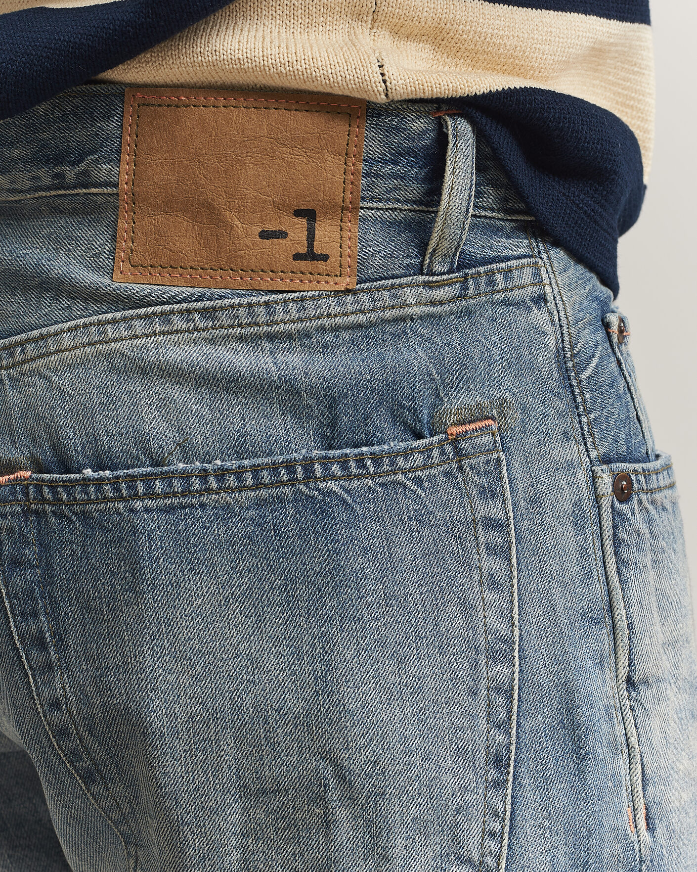 Herr | Byxor | -1 Nordic Denim | Regular Fit Selvedge Jeans Summer Breeze