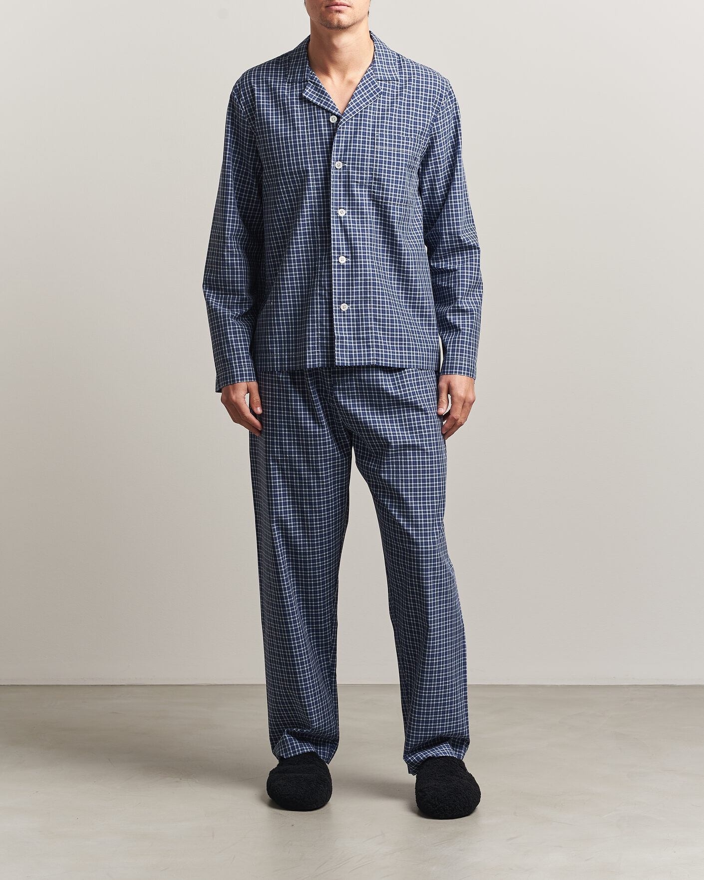 Herr | Pyjamas & Morgonrockar | Tekla | Fine Twill Pyjama Shirt Lanegan Checks