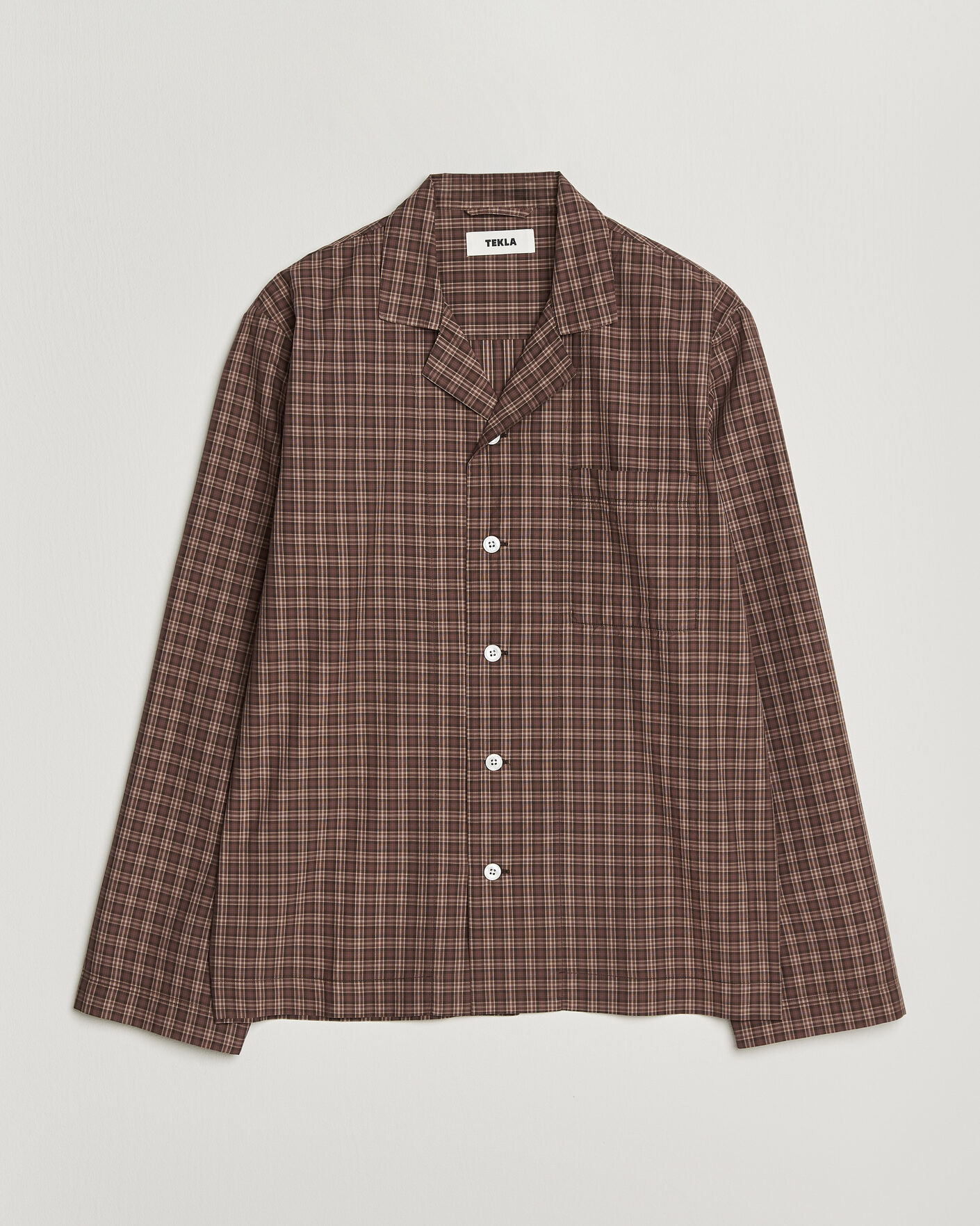 Herr | Pyjamas & Morgonrockar | Tekla | Fine Twill Pyjama Shirt Serra Checks