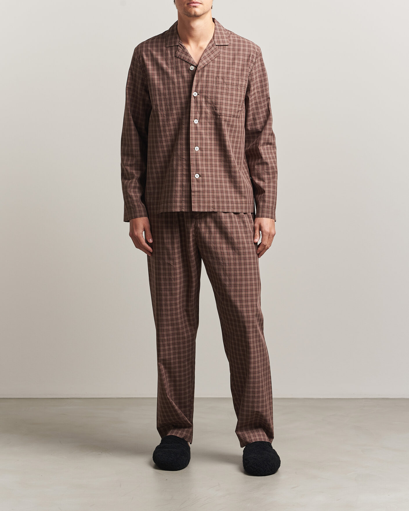 Herr | Pyjamas & Morgonrockar | Tekla | Fine Twill Pyjama Pants Serra Checks