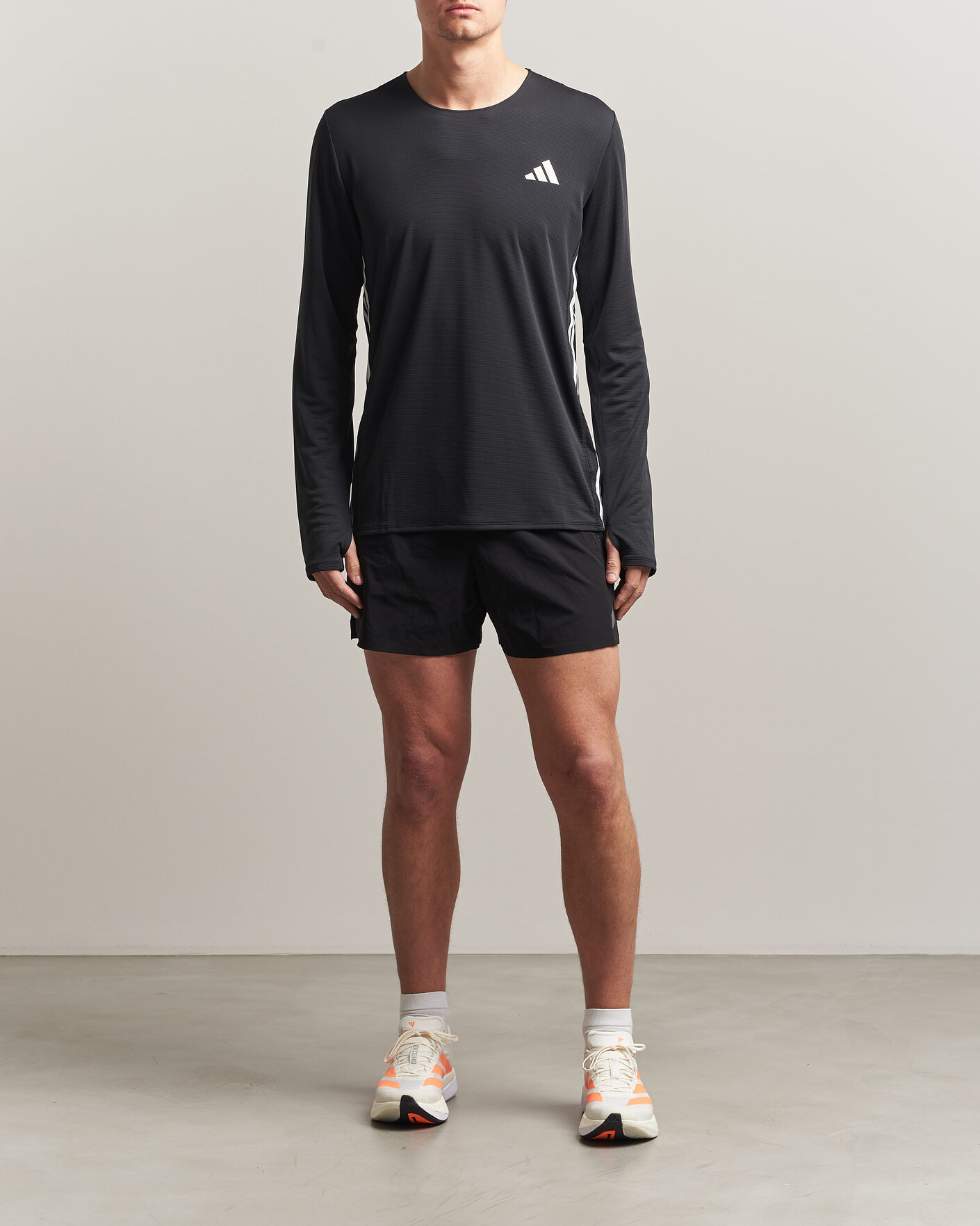Herr | T-Shirts | adidas Performance | ADIZERO Running Long Sleeve T-Shirt Black