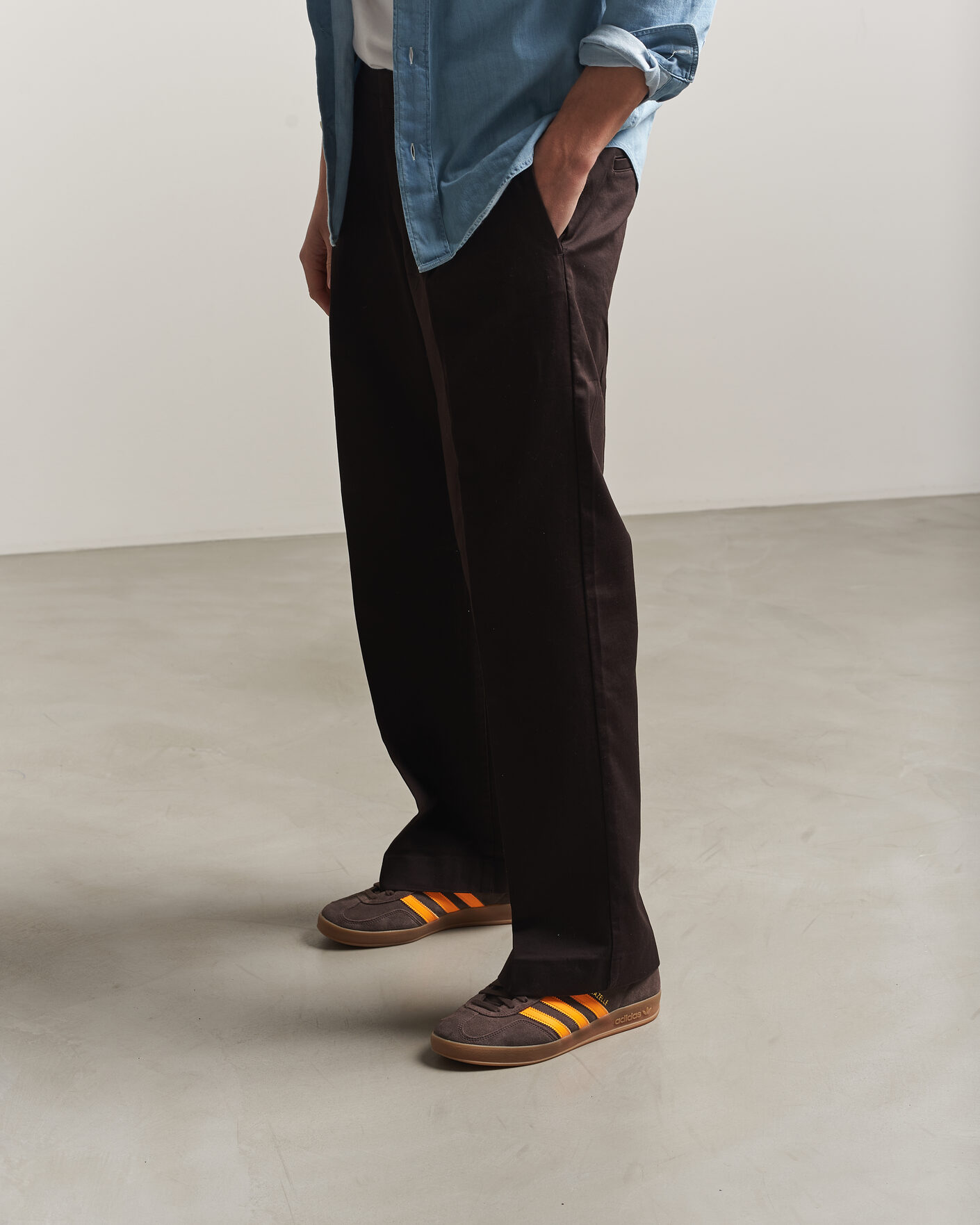 Herr | adidas Originals Gazelle Indoor Sneaker Brown/Orange | adidas Originals | Gazelle Indoor Sneaker Brown/Orange