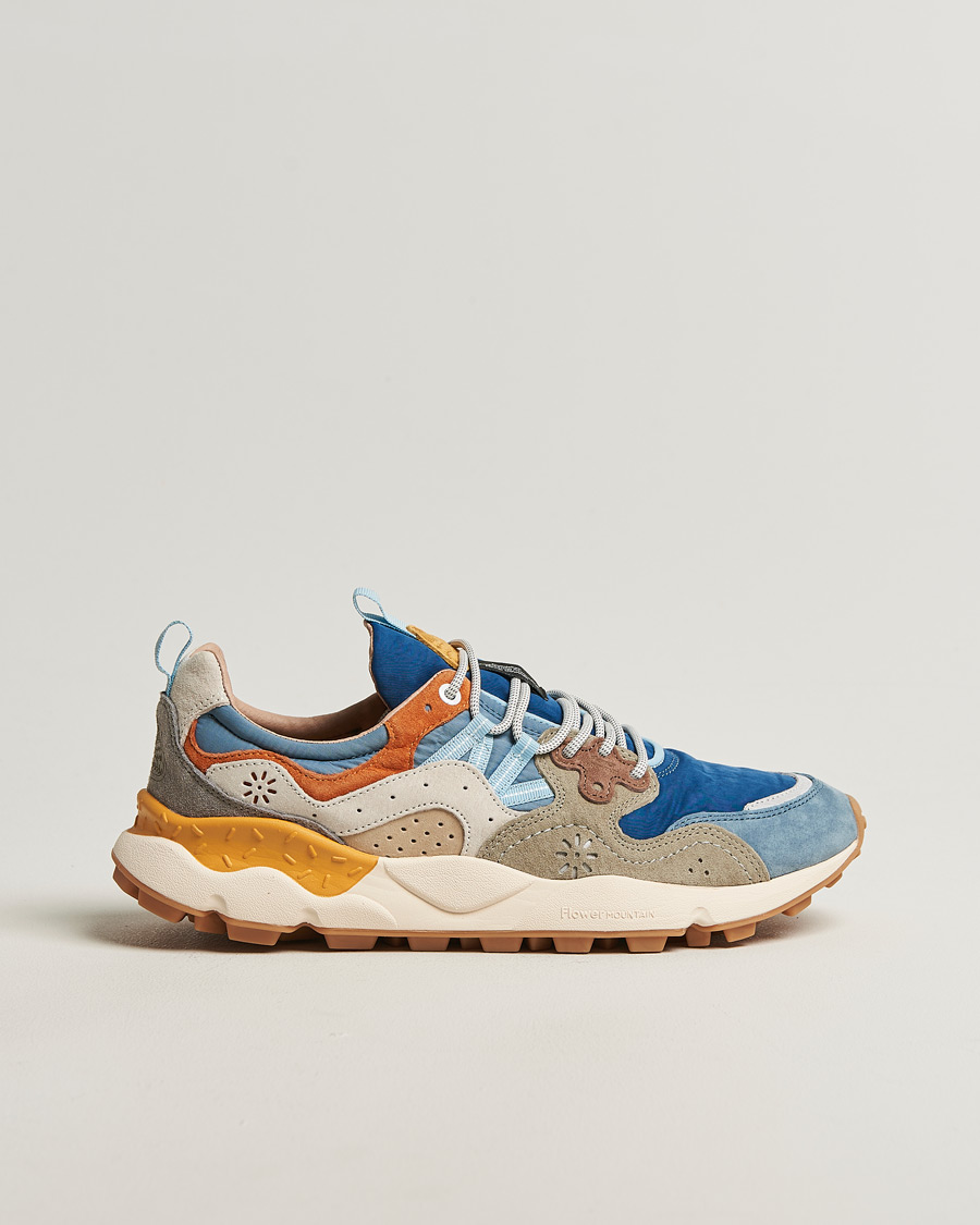 Herr | Sneakers | Flower Mountain | Yamano 3 Suede/Nylon Sneaker Blue Mix