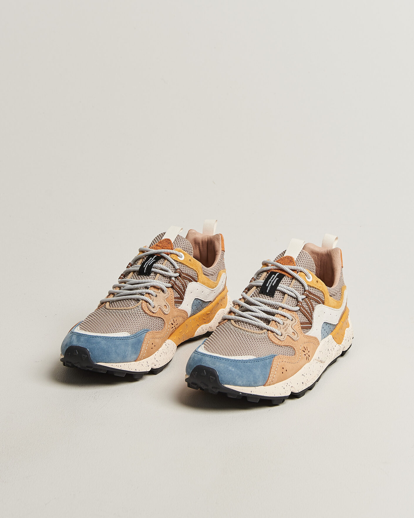 Herr | Sneakers | Flower Mountain | Yamano 3 Suede/Nylon Mesh Sneaker Grey Multi