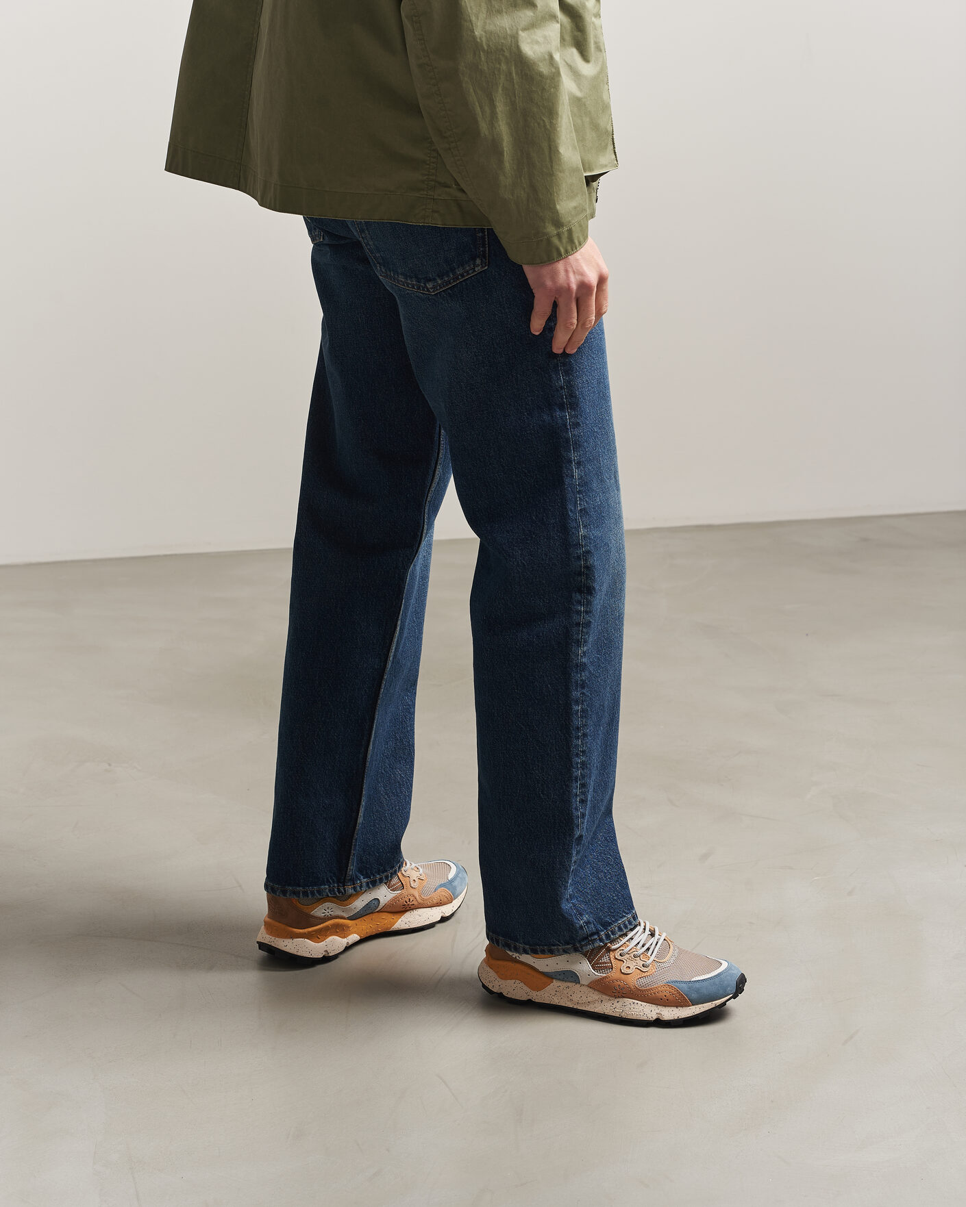 Herr | Sneakers | Flower Mountain | Yamano 3 Suede/Nylon Mesh Sneaker Grey Multi