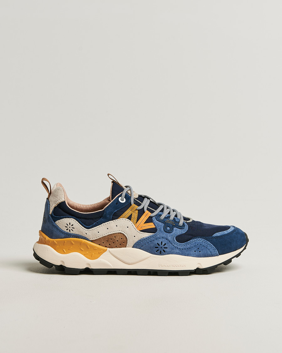 Herr | Sneakers | Flower Mountain | Yamano 3 Suede/Nylon Sneaker Dark Blue