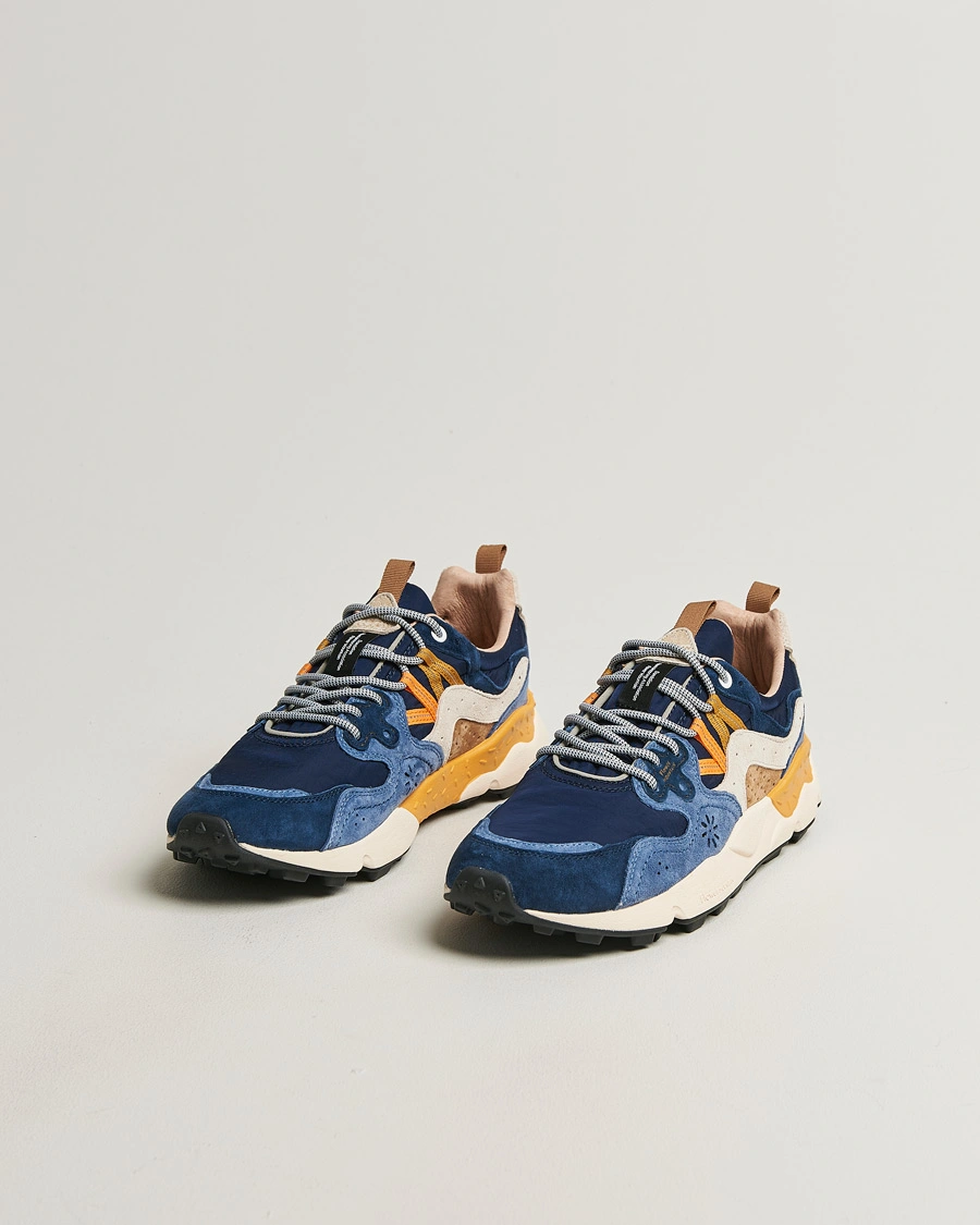 Herr | Sneakers | Flower Mountain | Yamano 3 Suede/Nylon Sneaker Dark Blue