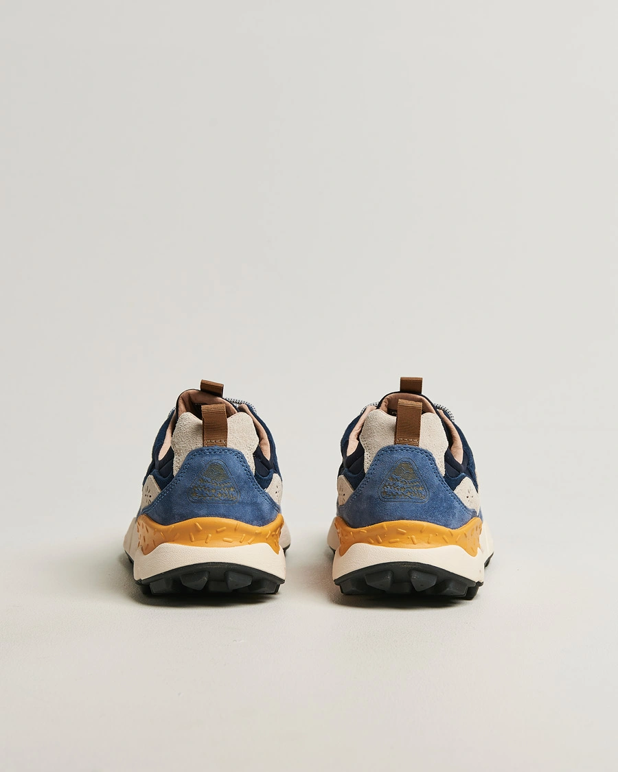 Herr | Sneakers | Flower Mountain | Yamano 3 Suede/Nylon Sneaker Dark Blue