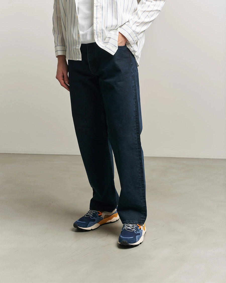 Herr | Sneakers | Flower Mountain | Yamano 3 Suede/Nylon Sneaker Dark Blue