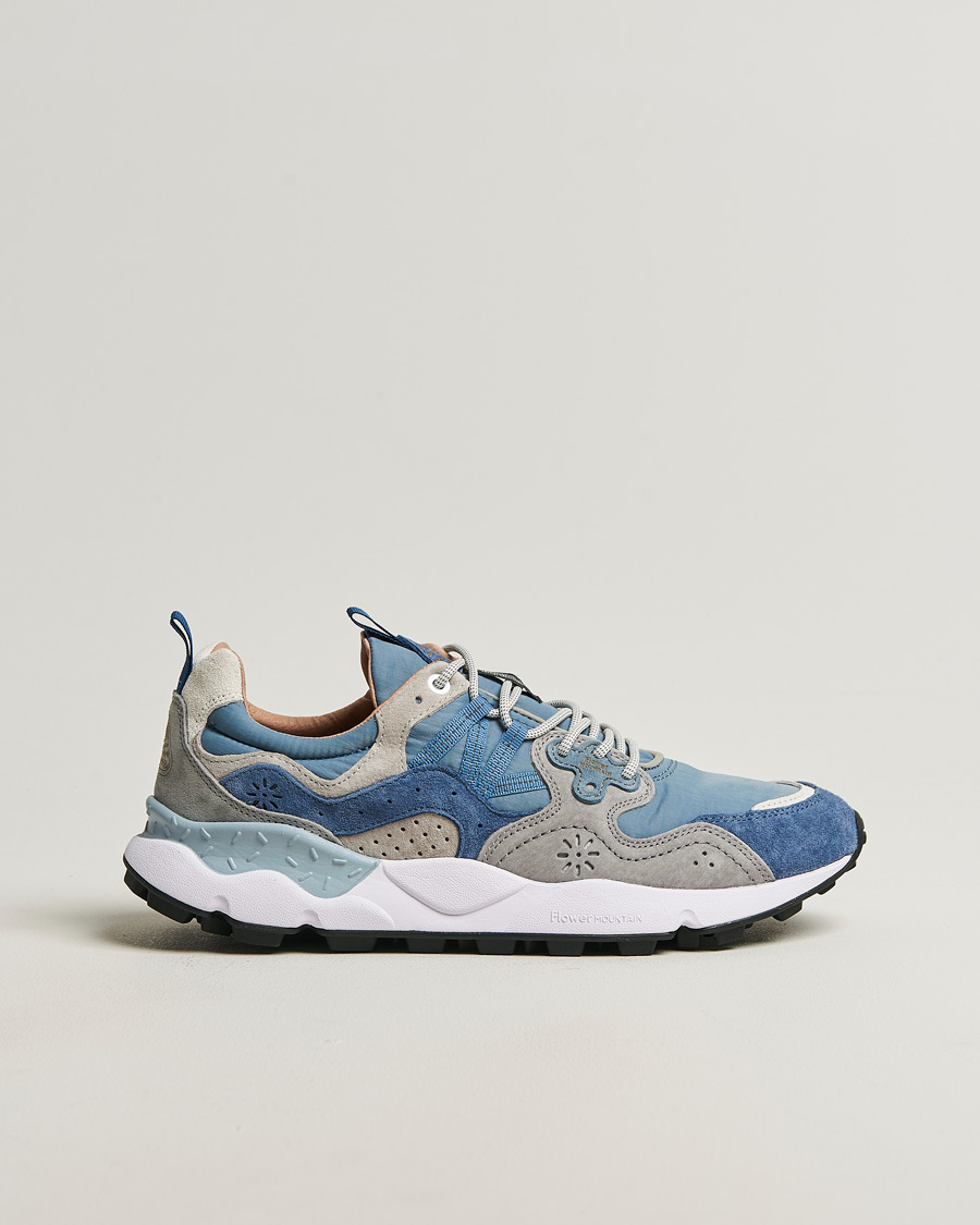 Herr | Sneakers | Flower Mountain | Yamano 3 Suede/Nylon Sneaker Light Blue