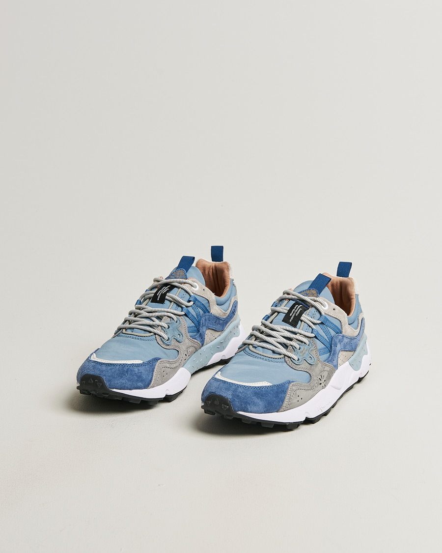 Herr | Sneakers | Flower Mountain | Yamano 3 Suede/Nylon Sneaker Light Blue