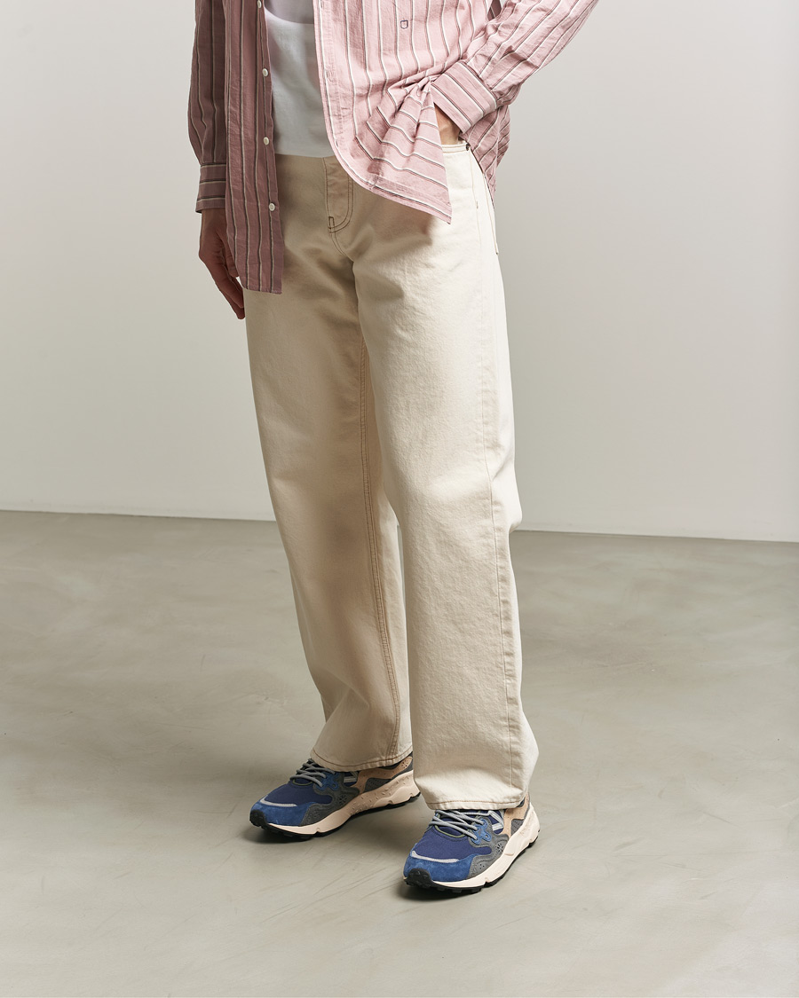 Herr | Sneakers | Flower Mountain | Yamano 3 Suede/Canvas Sneaker Blue/Grey