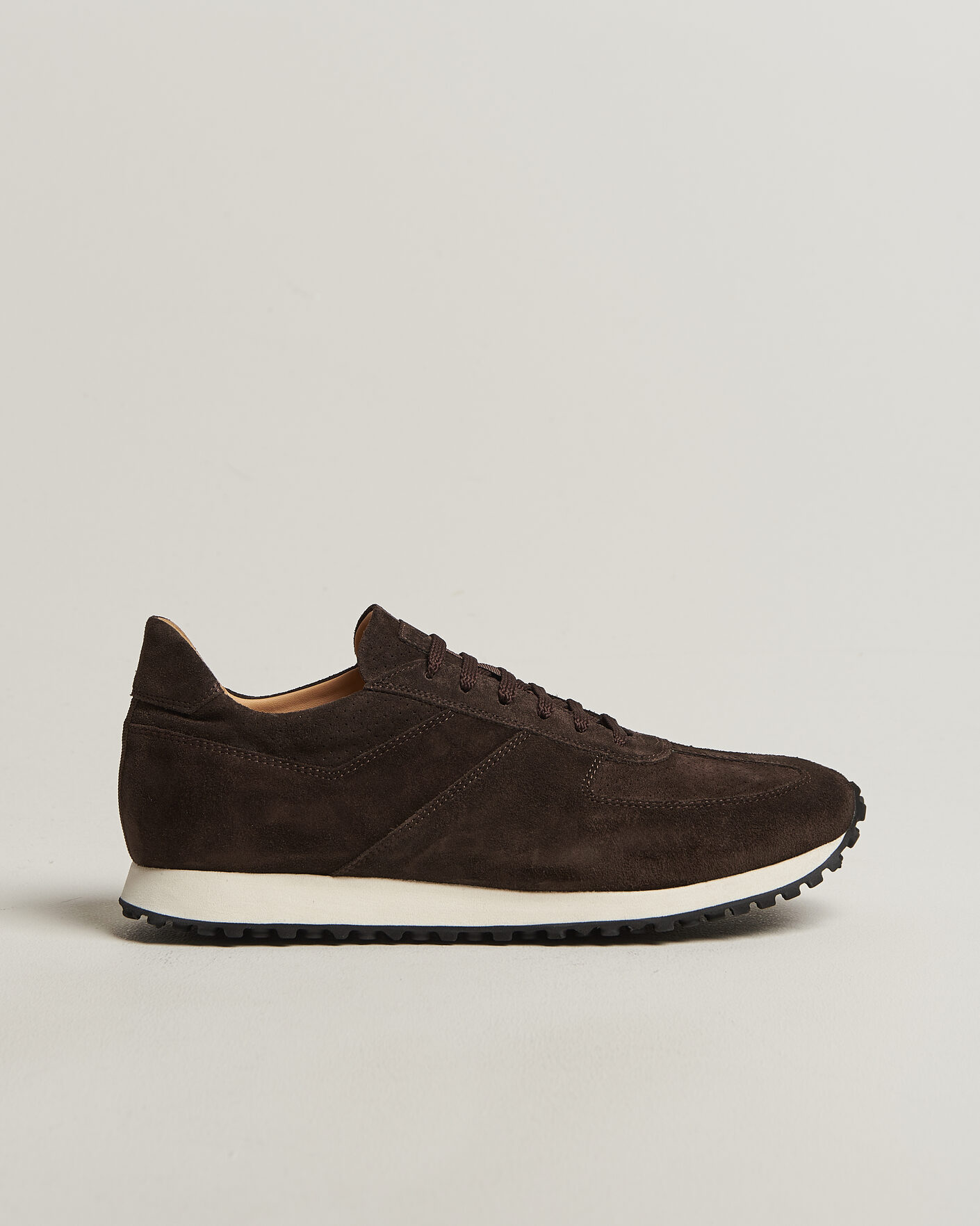 Herr | Sneakers | CQP | Stride Suede Runner Dark Brown