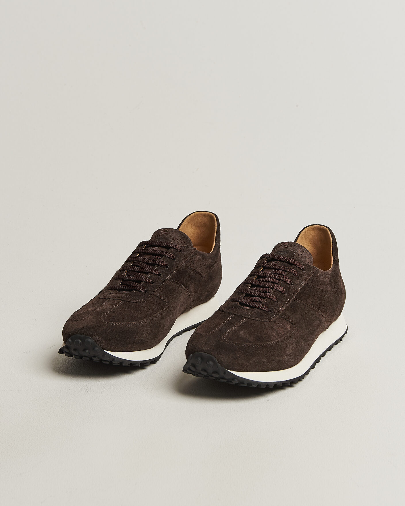 Herr | Sneakers | CQP | Stride Suede Runner Dark Brown