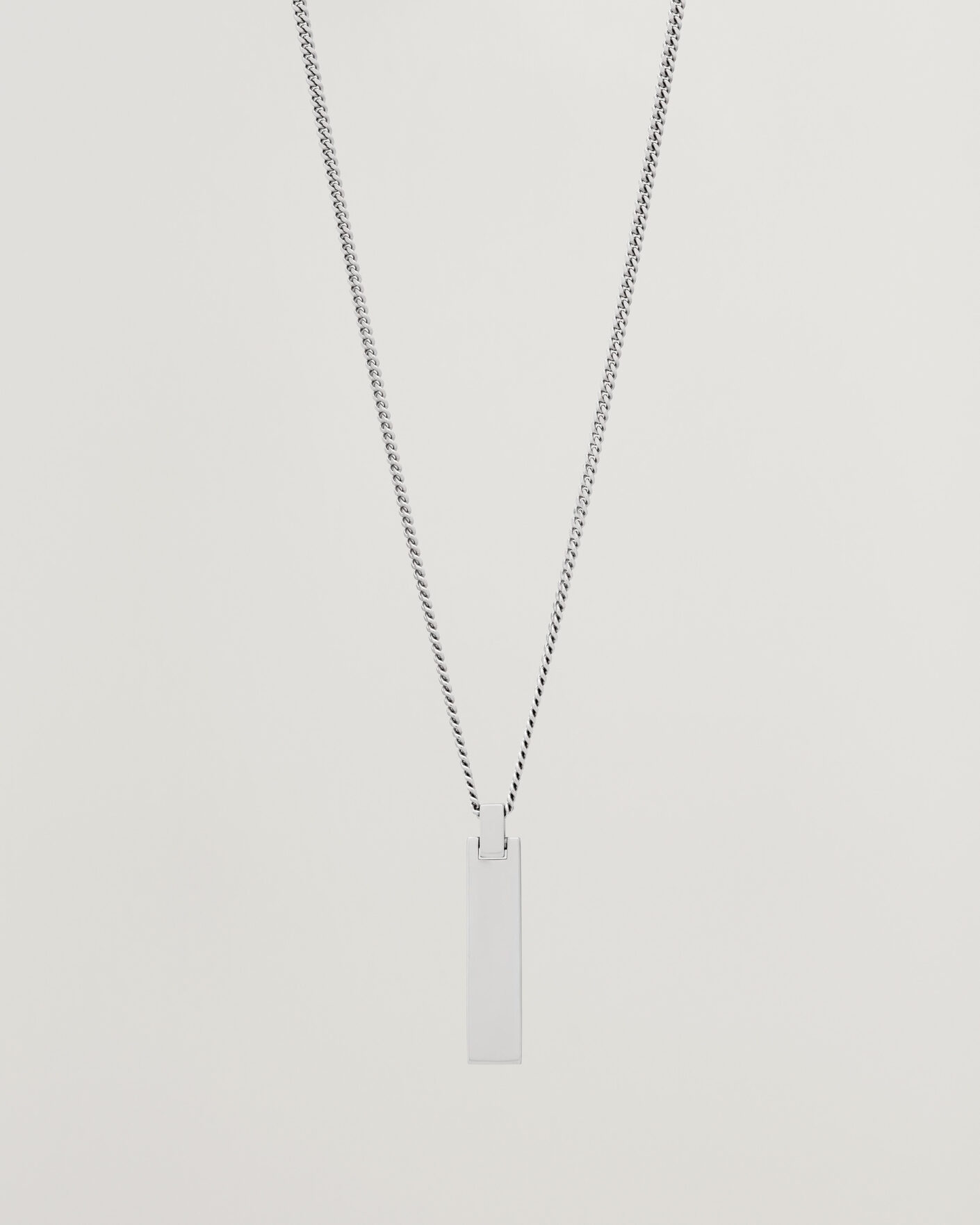 Herr | Smycken | Tom Wood | ID Pendant 21,5 Inches Silver