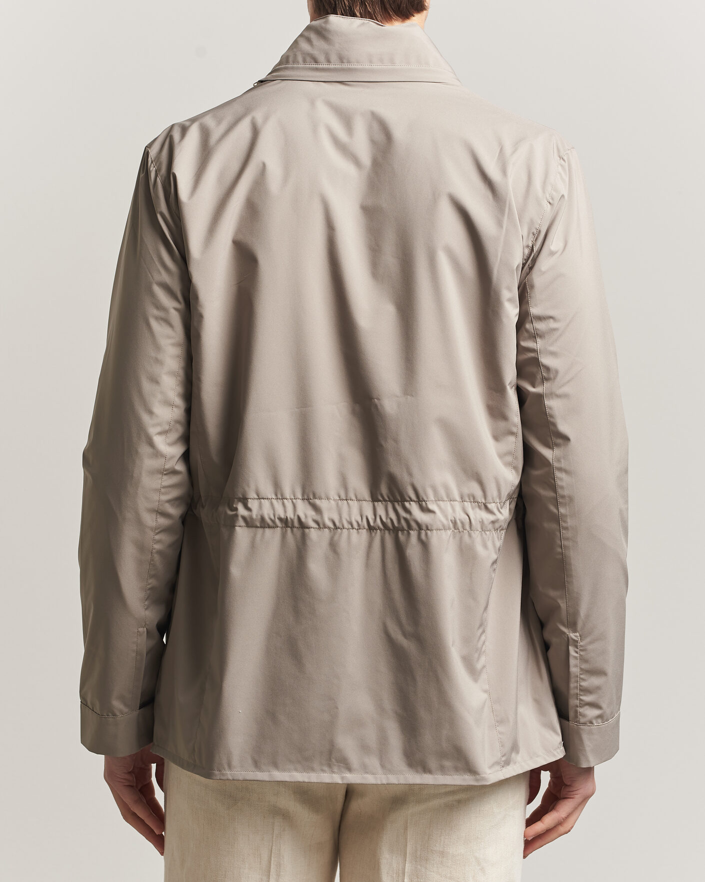 Herr | Jackor | Gran Sasso | Nylon Field Jacket Beige