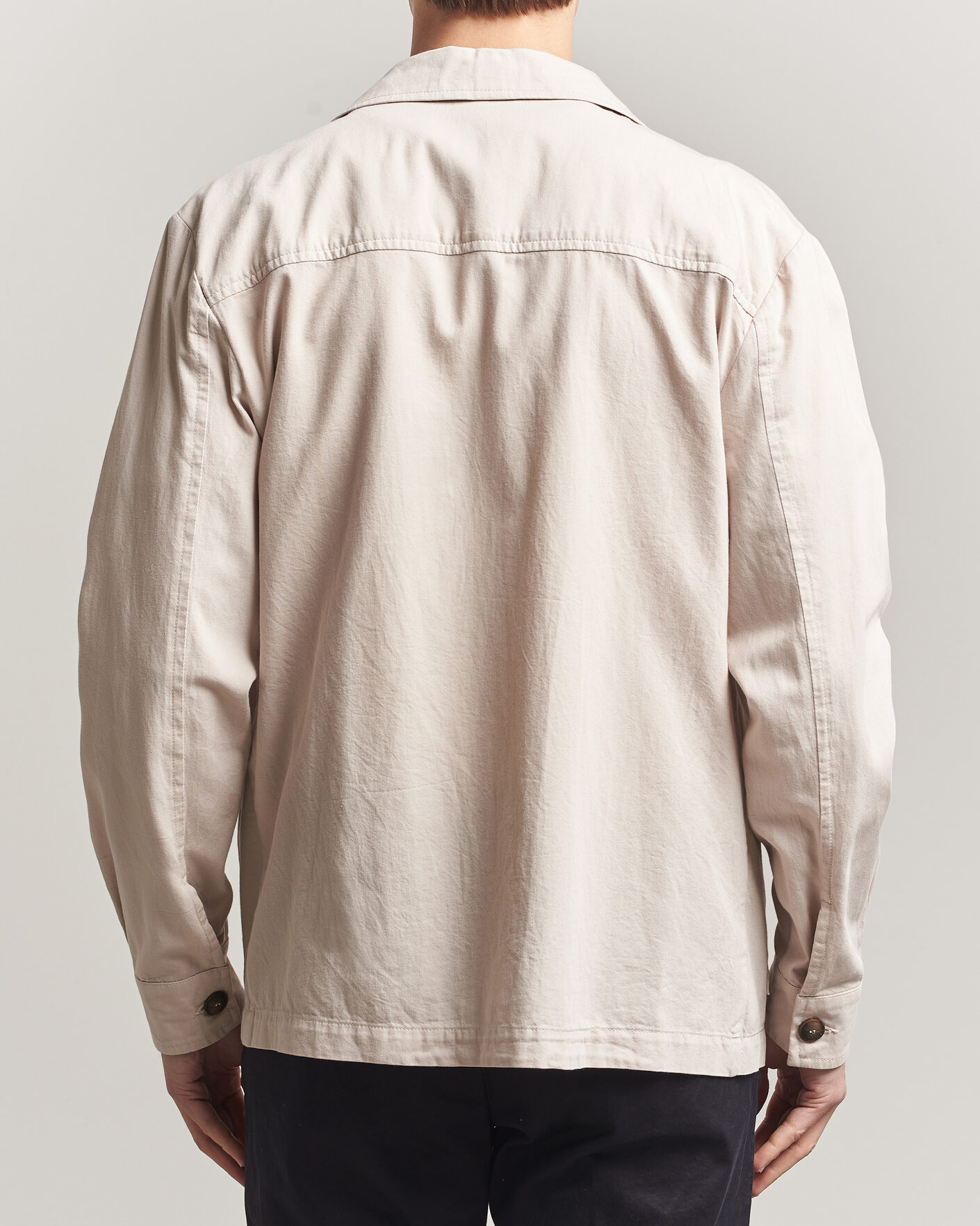 Herr | Jackor | Gran Sasso | Cotton Safari Jacket Beige