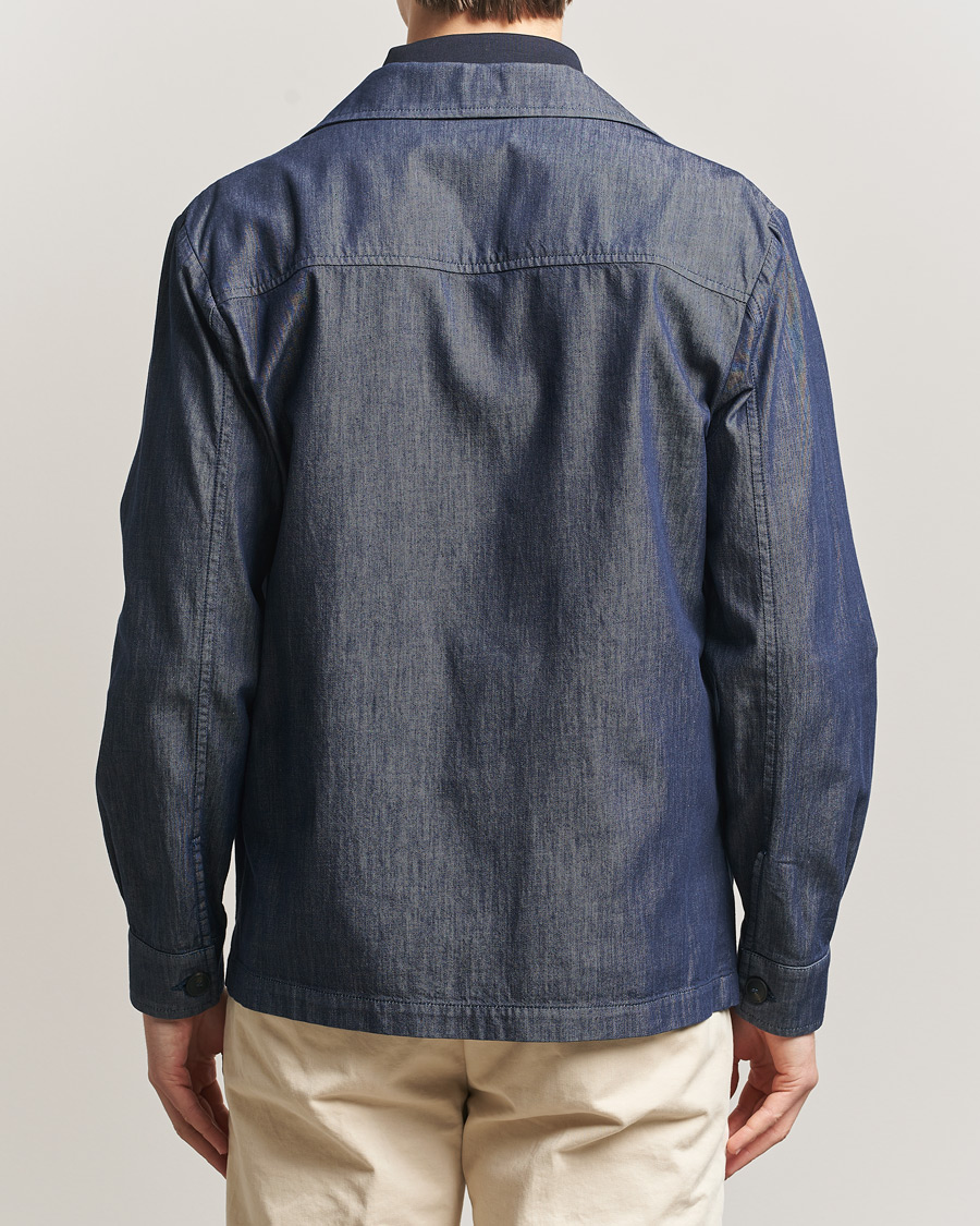 Herr | Jackor | Gran Sasso | Cotton Safari Jacket Navy