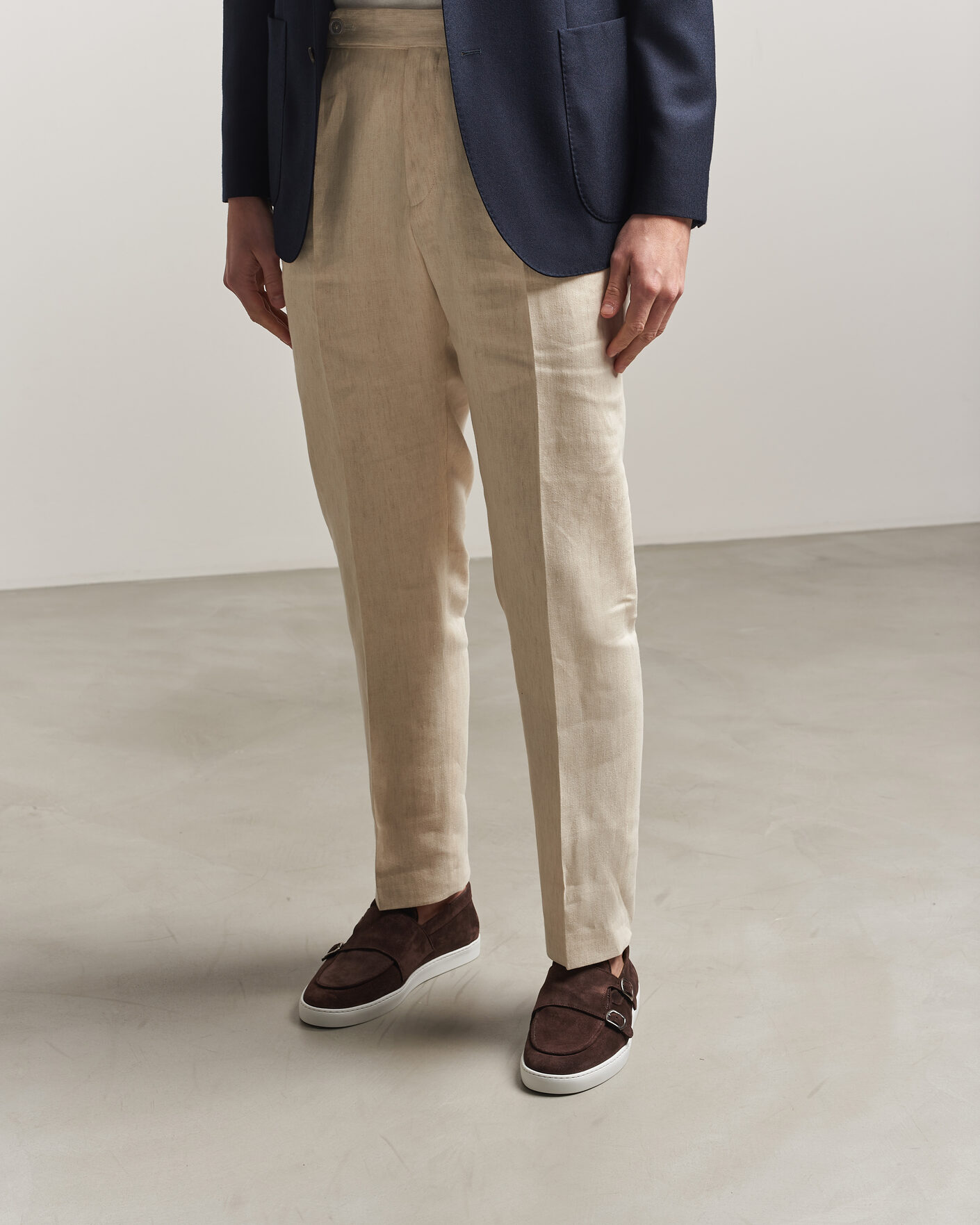 Herr | Loafers | Fliteless | Suede Monk Strap Sneaker Loafer Dark Brown