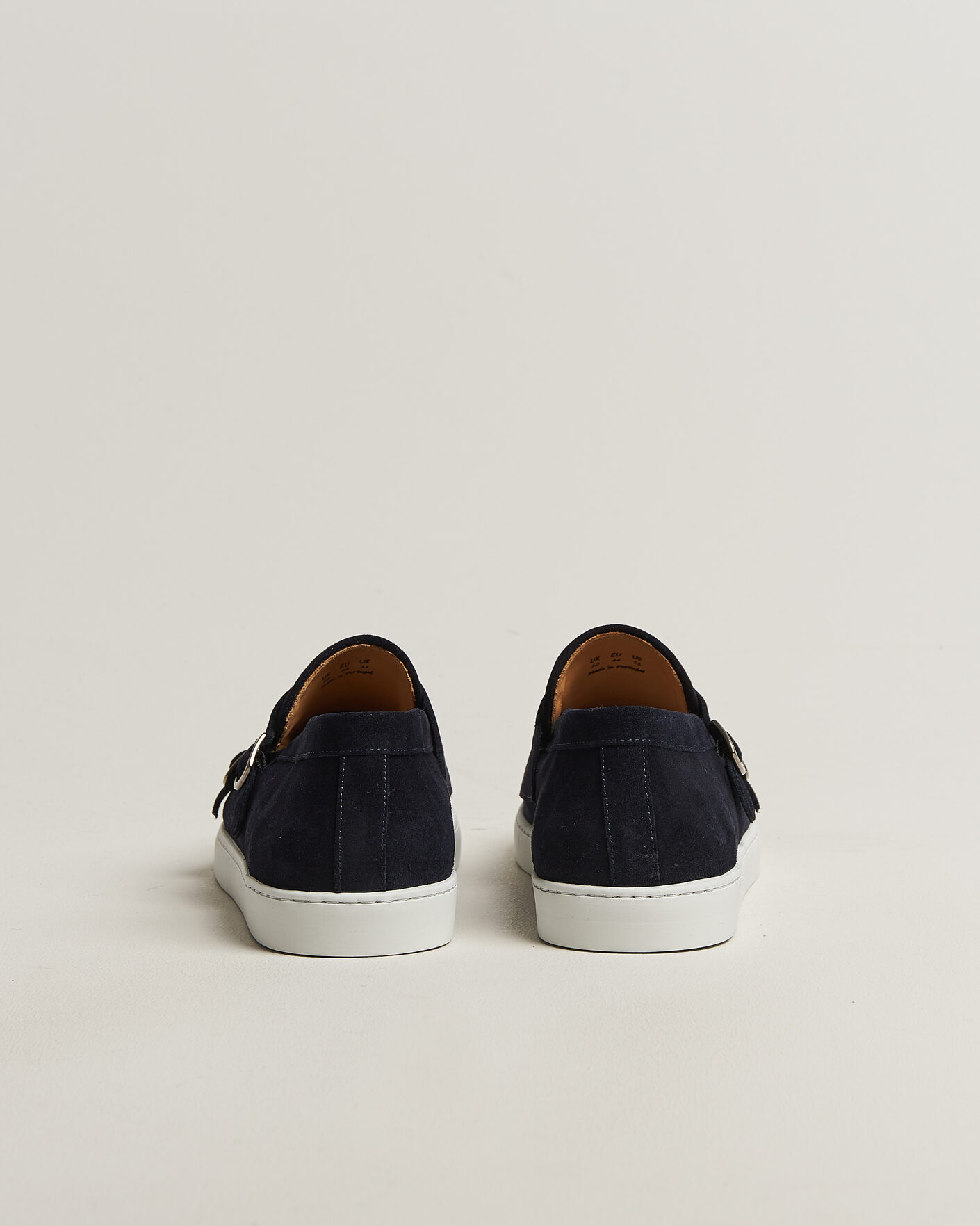 Herr | Loafers | Fliteless | Suede Monk Strap Sneaker Loafer Navy