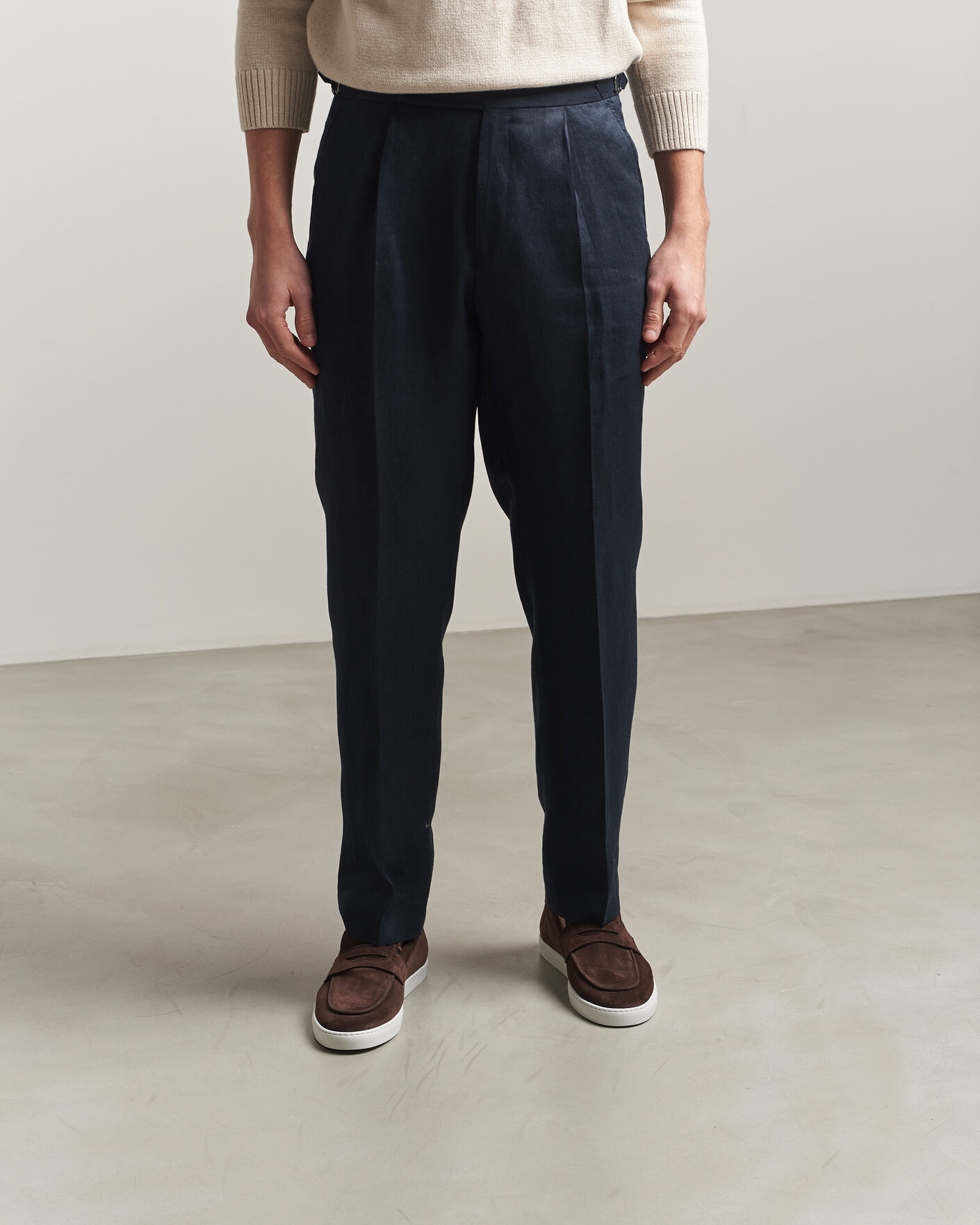 Herr | Loafers | Fliteless | Suede Penny Sneaker Dark Brown