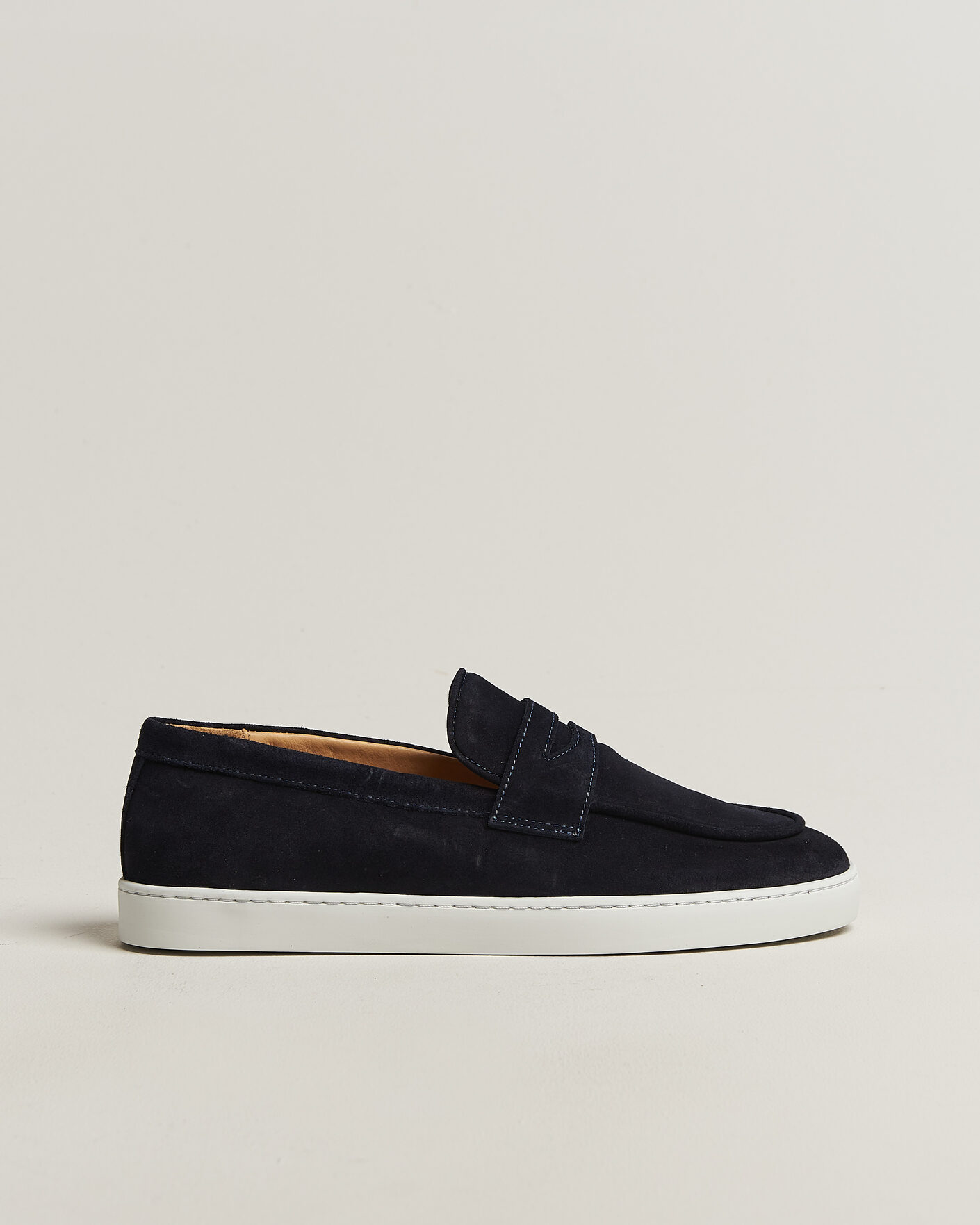Herr | Loafers | Fliteless | Suede Penny Sneaker Navy