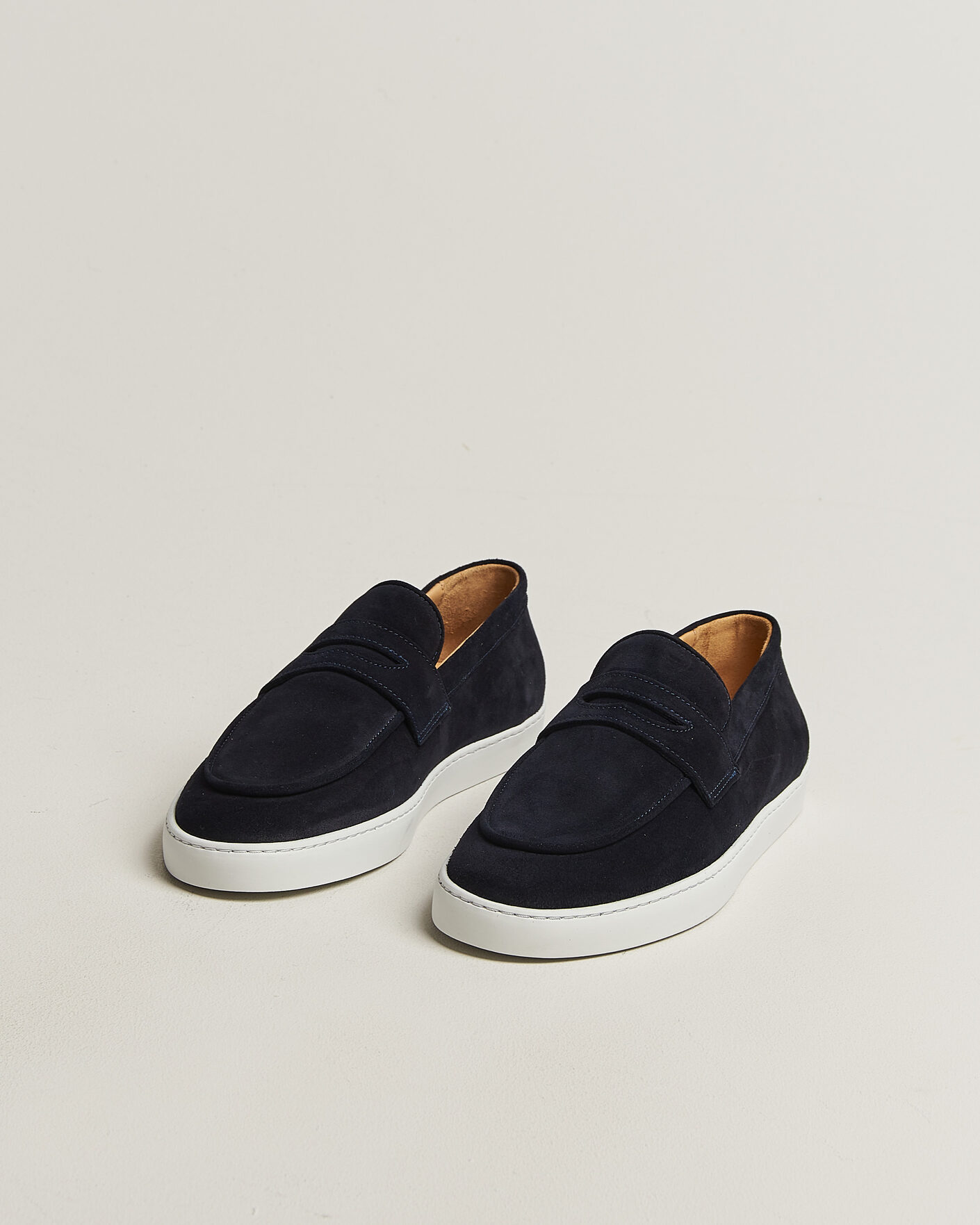 Herr | Loafers | Fliteless | Suede Penny Sneaker Navy