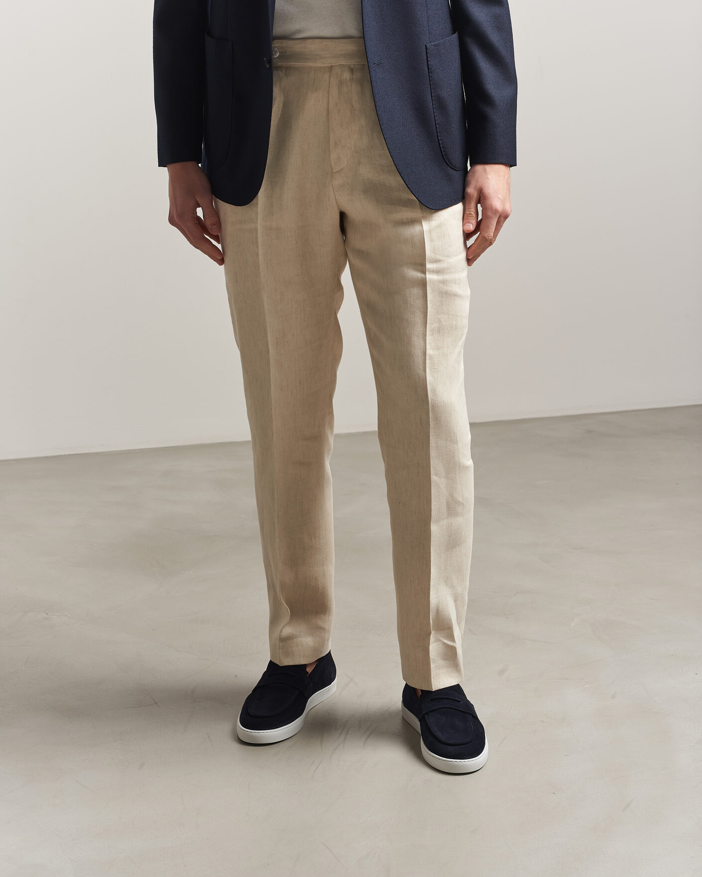 Herr | Loafers | Fliteless | Suede Penny Sneaker Navy