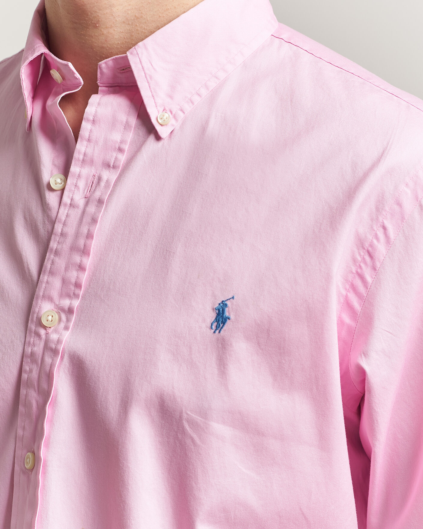 Herr | Skjortor | Polo Ralph Lauren | Custom Fit Garment Twill Shirt Carmel Pink
