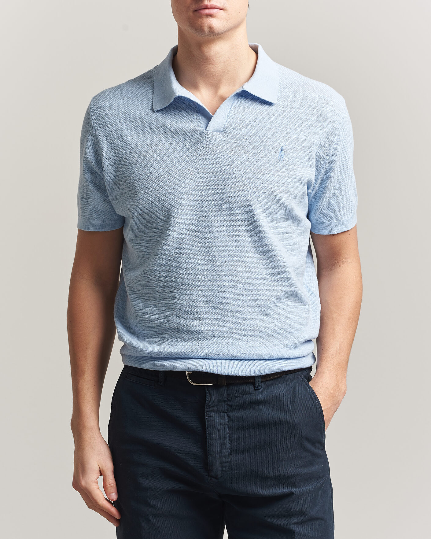 Herr | Pikéer | Polo Ralph Lauren | Cotton Blend Polo Office Blue