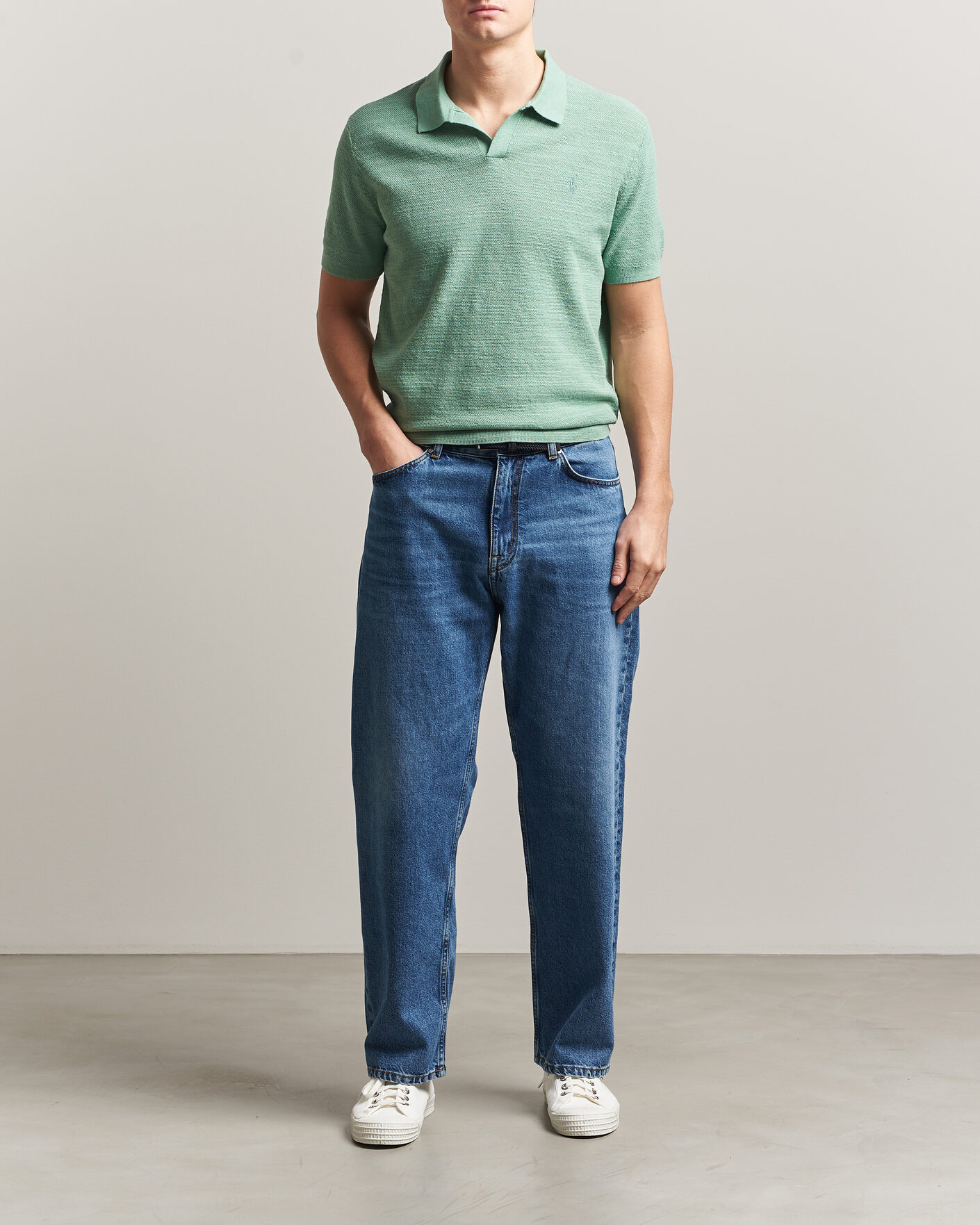 Herr | Pikéer | Polo Ralph Lauren | Cotton Blend Polo Faded Mint