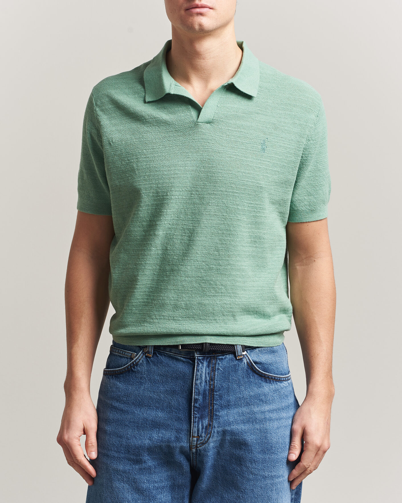 Herr | Pikéer | Polo Ralph Lauren | Cotton Blend Polo Faded Mint