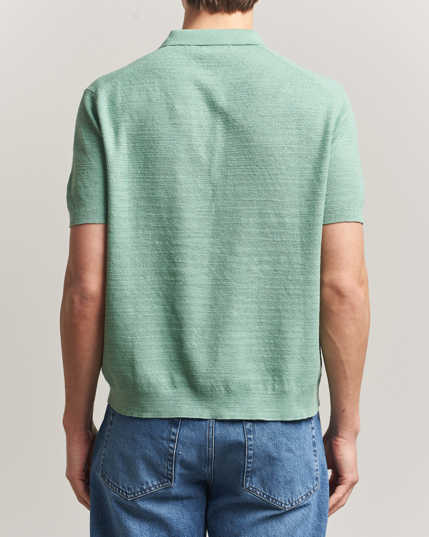 Herr | Pikéer | Polo Ralph Lauren | Cotton Blend Polo Faded Mint