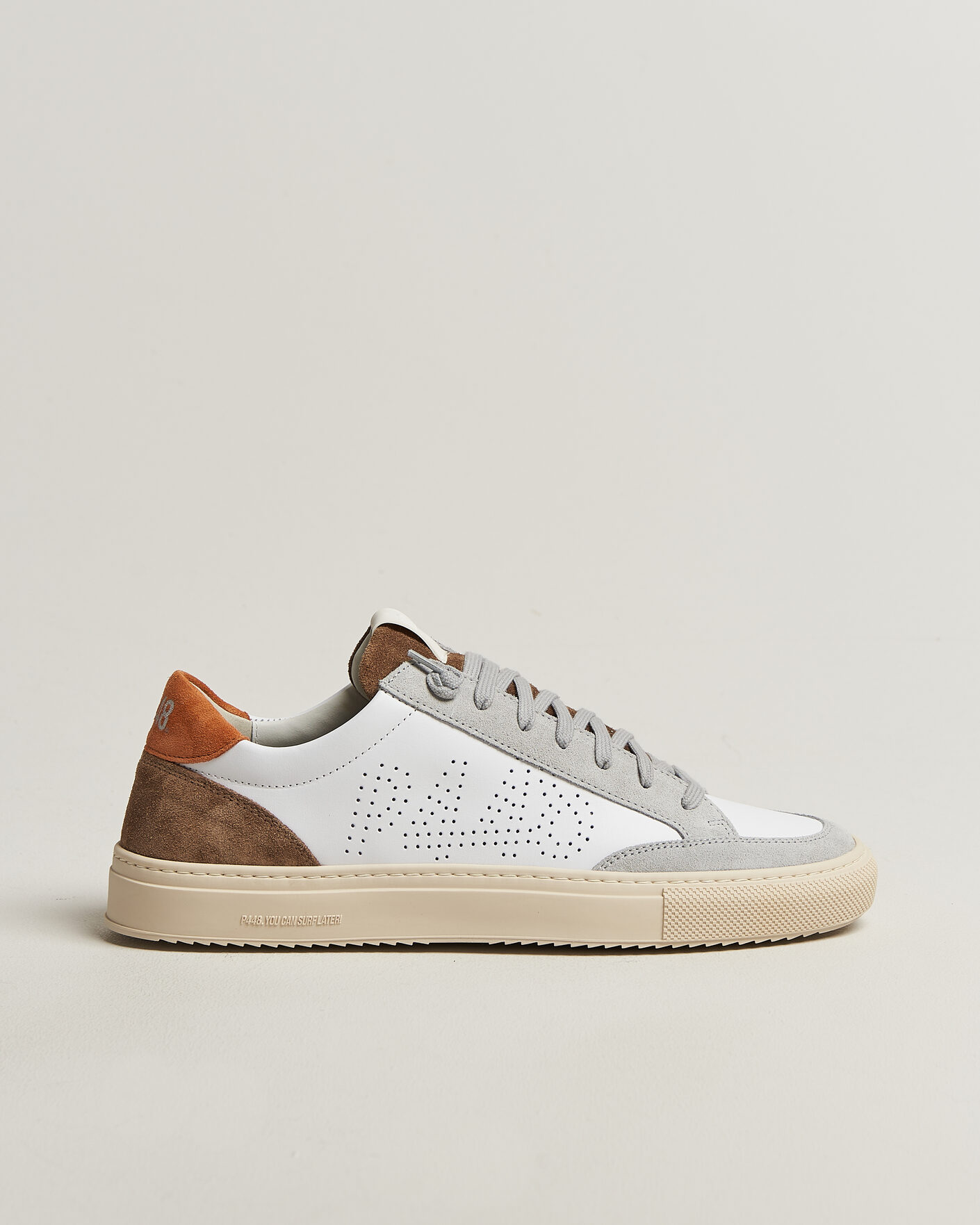 Herr | Sneakers | P448 | Soho Leather/Suede Sneaker White/Grey