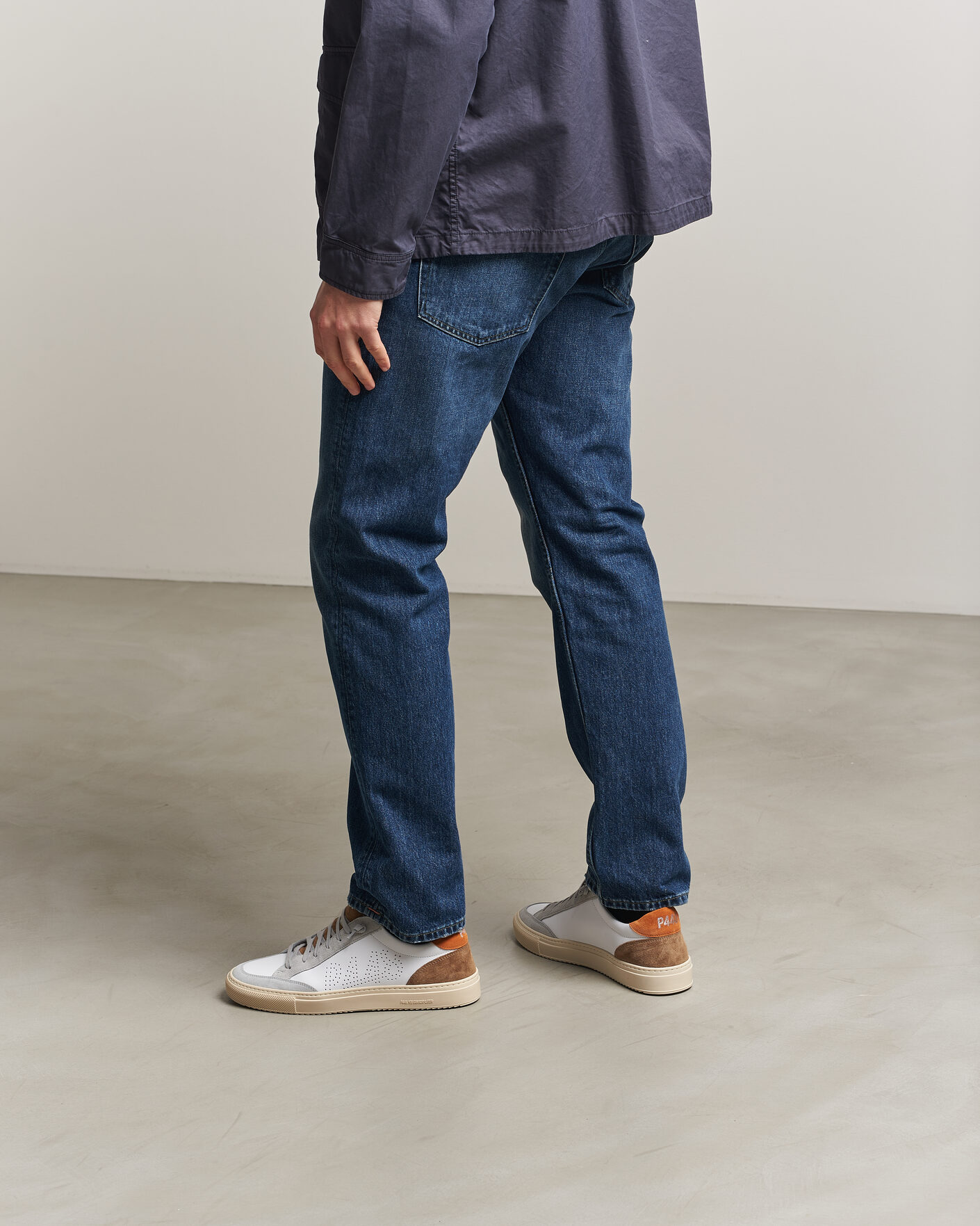 Herr | Sneakers | P448 | Soho Leather/Suede Sneaker White/Grey