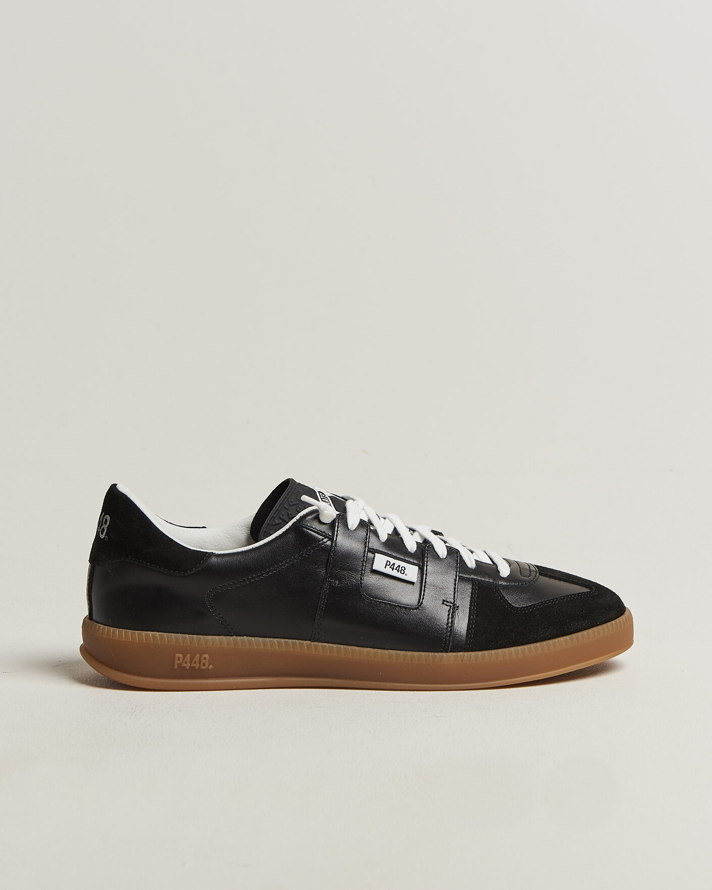 Herr | Sneakers | P448 | Monza Leather/Suede Sneaker Black